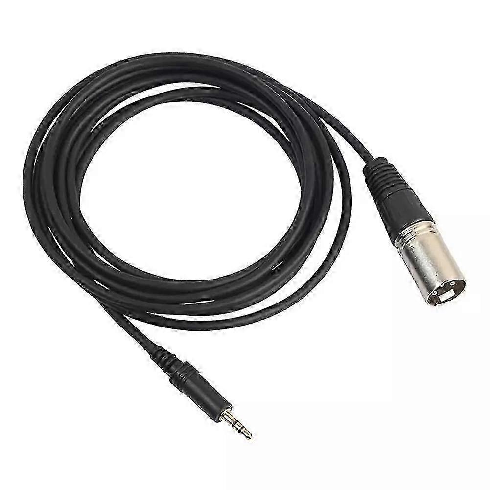 3.5mm Stereo Jack Plug to 3 Pin XLR Male Microphone Audio Cable Cord Adapter Suitable for Certain Brands