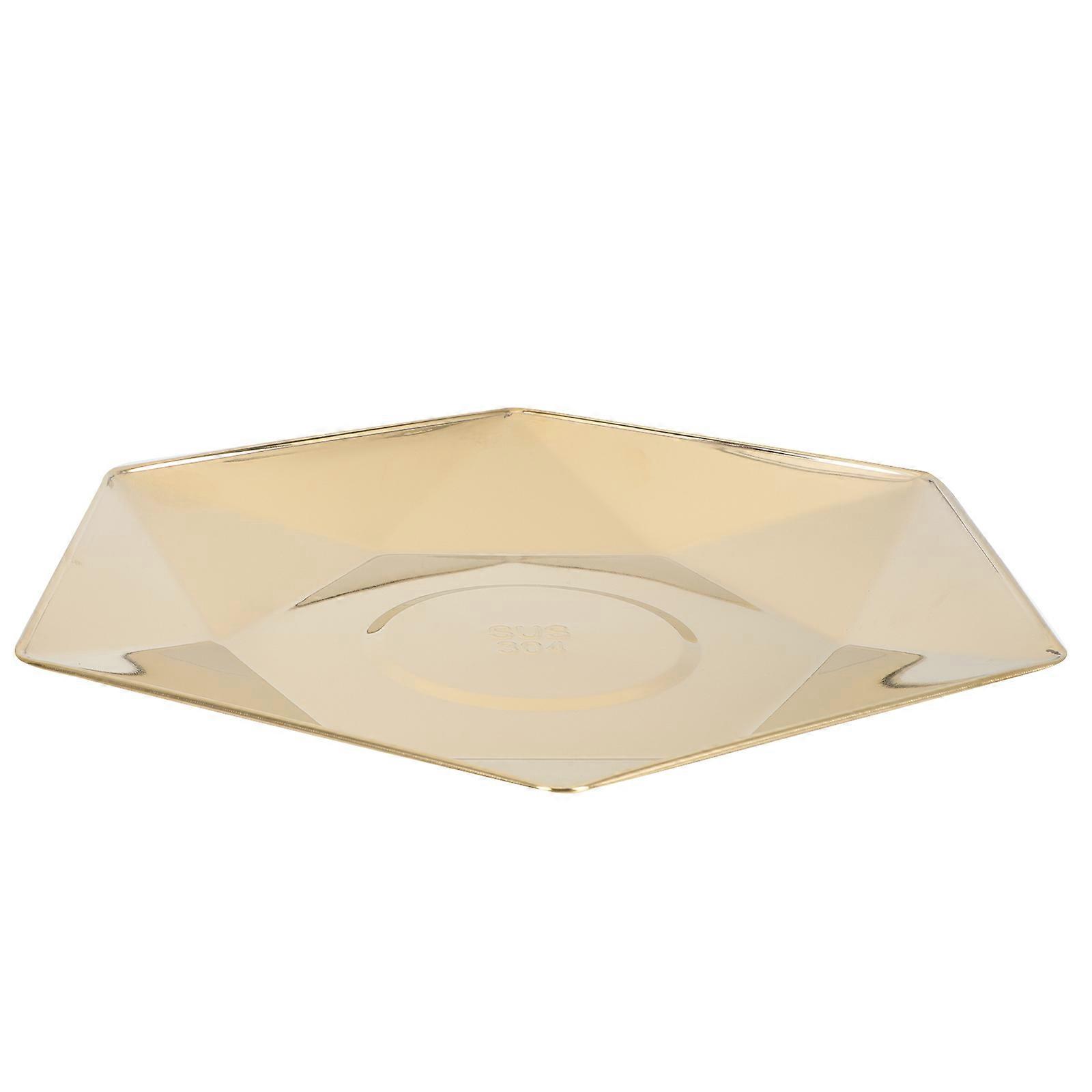 Hexagon Shape Dessert Storage Tray 28x28cm For Snack Serving Home Users 1Set