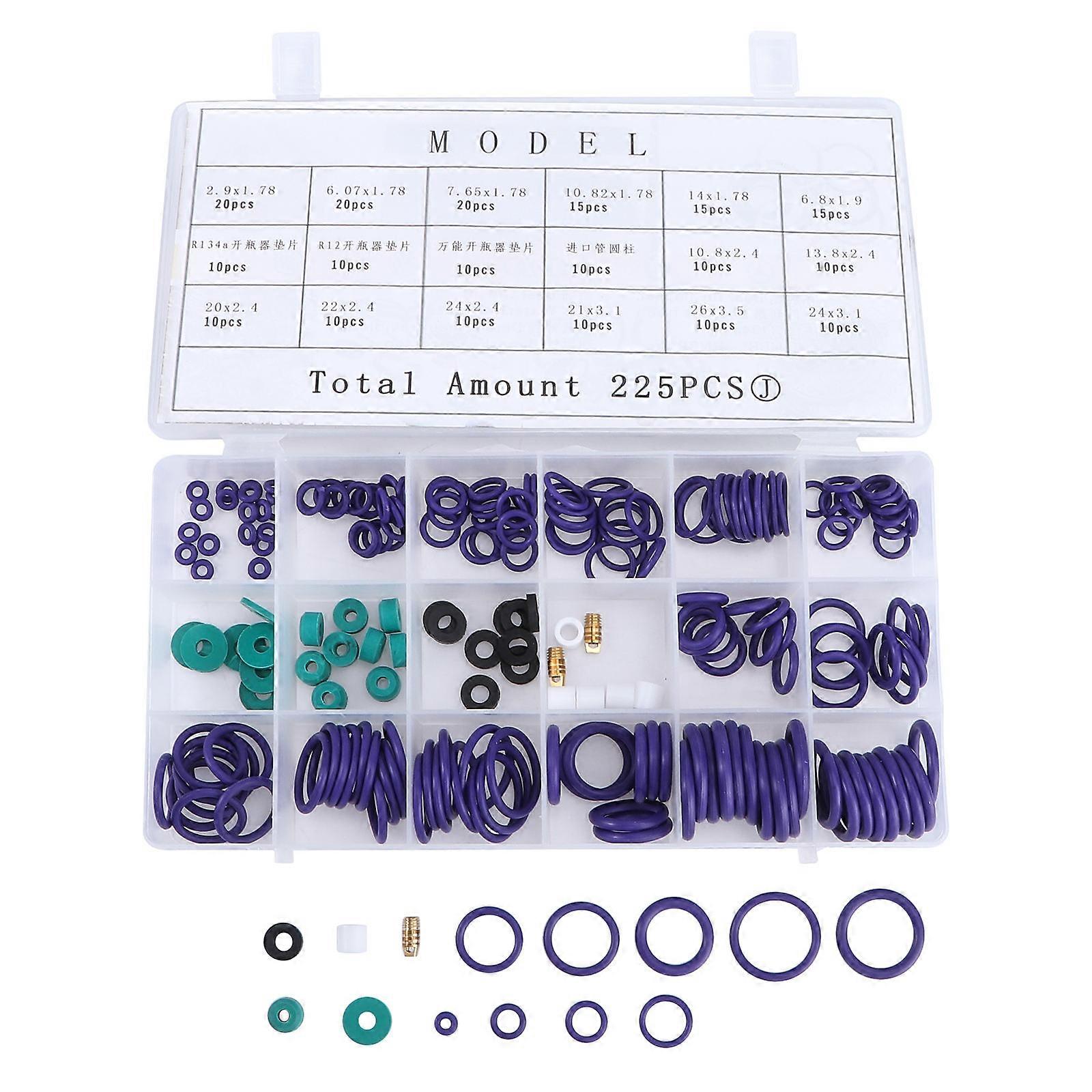 Seal Assortment Set Sealing Rings For Maintenance Durability 225Pcs