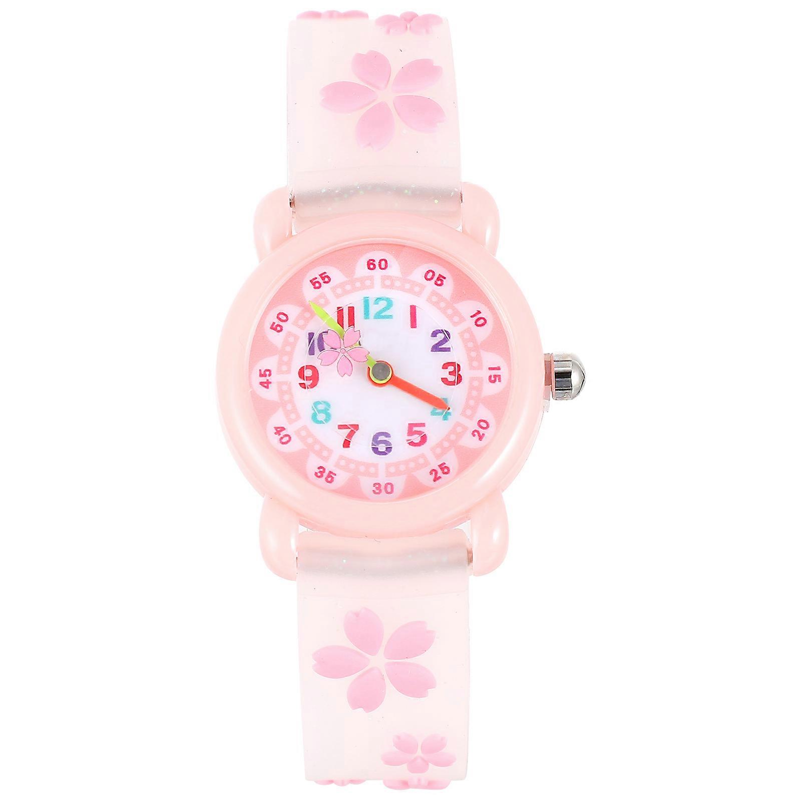 Watch Cartoon Children Cartoon Watch Simple and Clear Dial Stainless Steel 20.5X3CM 1Pack