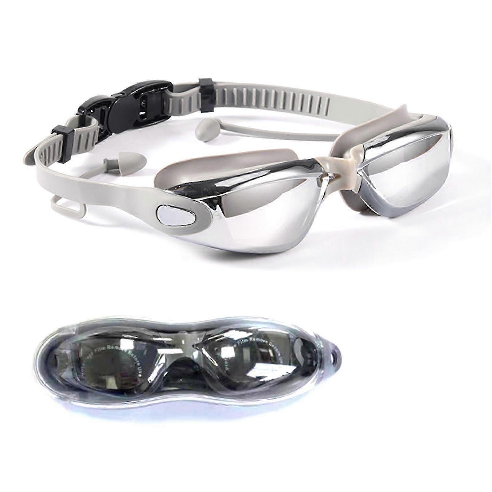 Yüzme Gözlükleri, Buğu Önleyici Sızdırmaz Yetişkin Yüzme Gözlükleri, Erkekler Kadınlar için Anti-UV Şeffaf Görüş Gözlükleri