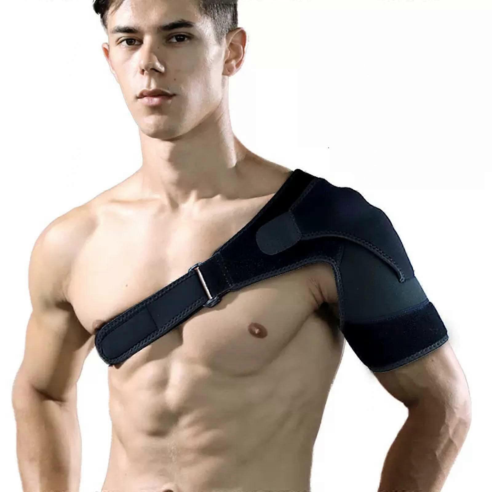 Adjustable Shoulder Support for Left and Right, Rotator Cuff Compression Sleeve, Lightweight Arm Wrap for Pain Relief