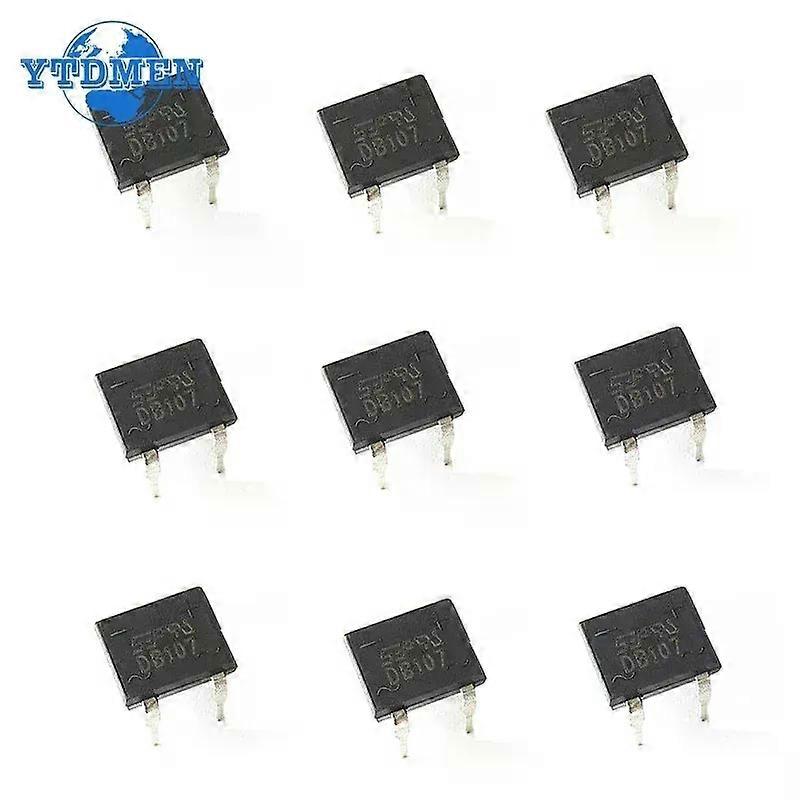 stativ 10 / 50 stk db107 diodebro 1a 1000v dip4 enfaset diode likeretterbroer electronica komponenter