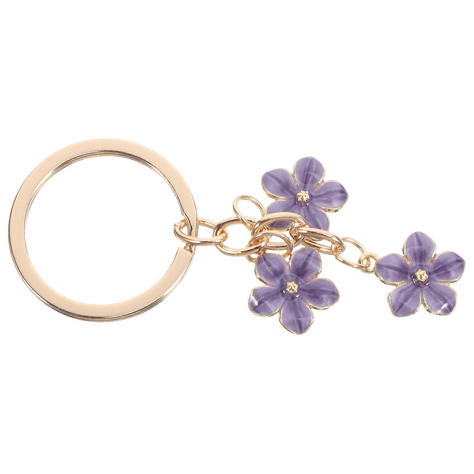 Elegant Cherry Blossom Keychain Charm for Women – Stylish Bag Decor & Lightweight Pendant Accessory for Handbags and Backpacks
