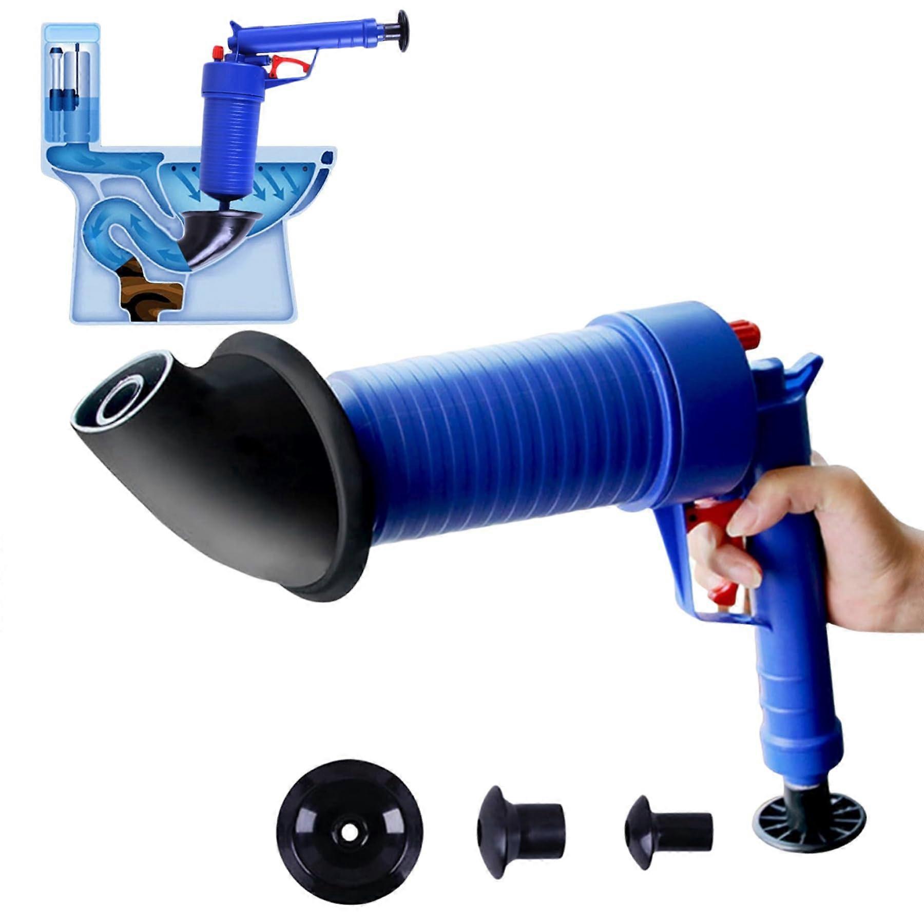 Drain Blaster Air Piston Gun, Pressure Toilet Plunger, Powerful Drain Blaster Gun, Sink Piston for Bathroom, Kitchen, Bathtub, Toilet.