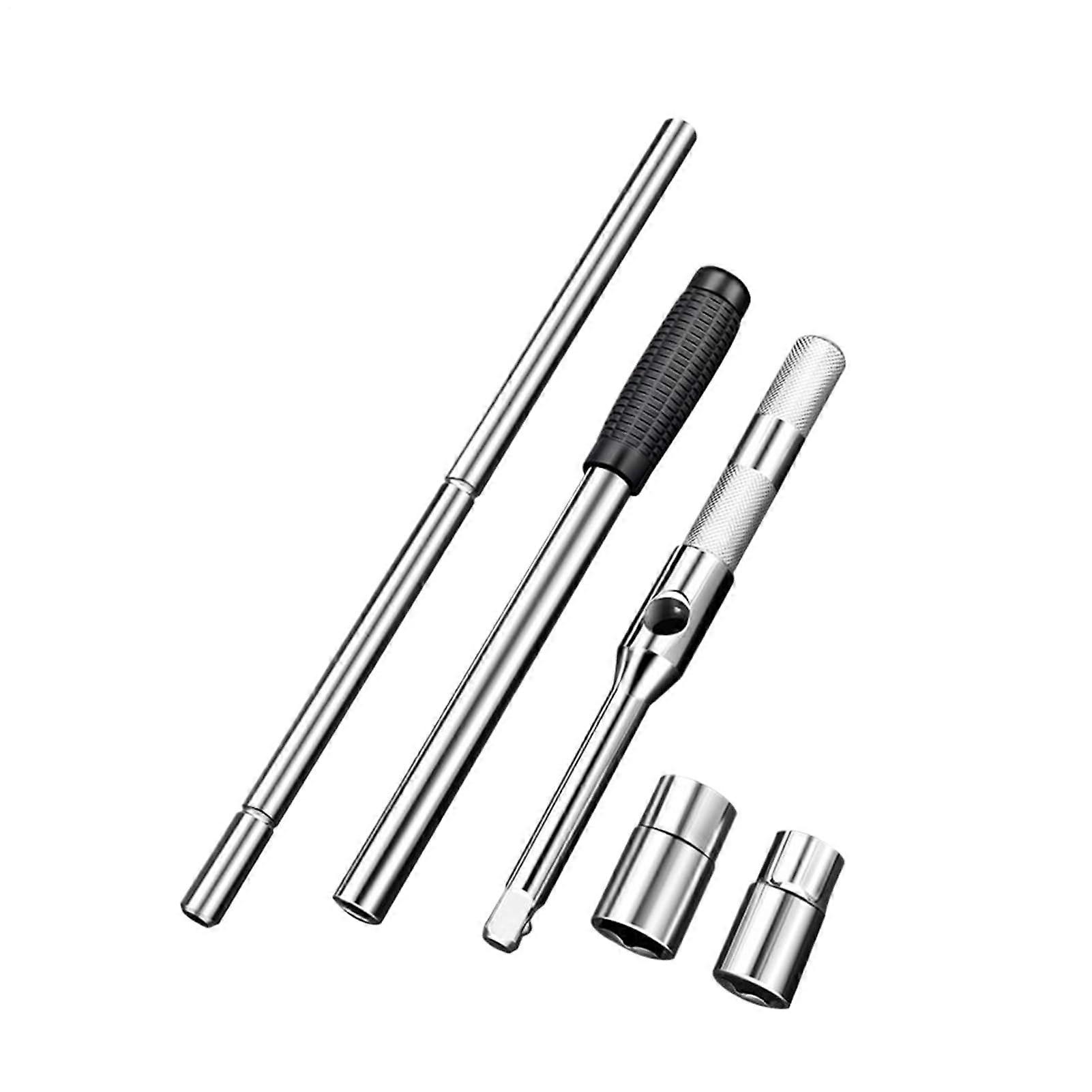 4-Way Lug Wrench | Tire Demount Key, Extractor Adapter, Socket Extender, Vehicle Wheels Truck Wheel Change Tool