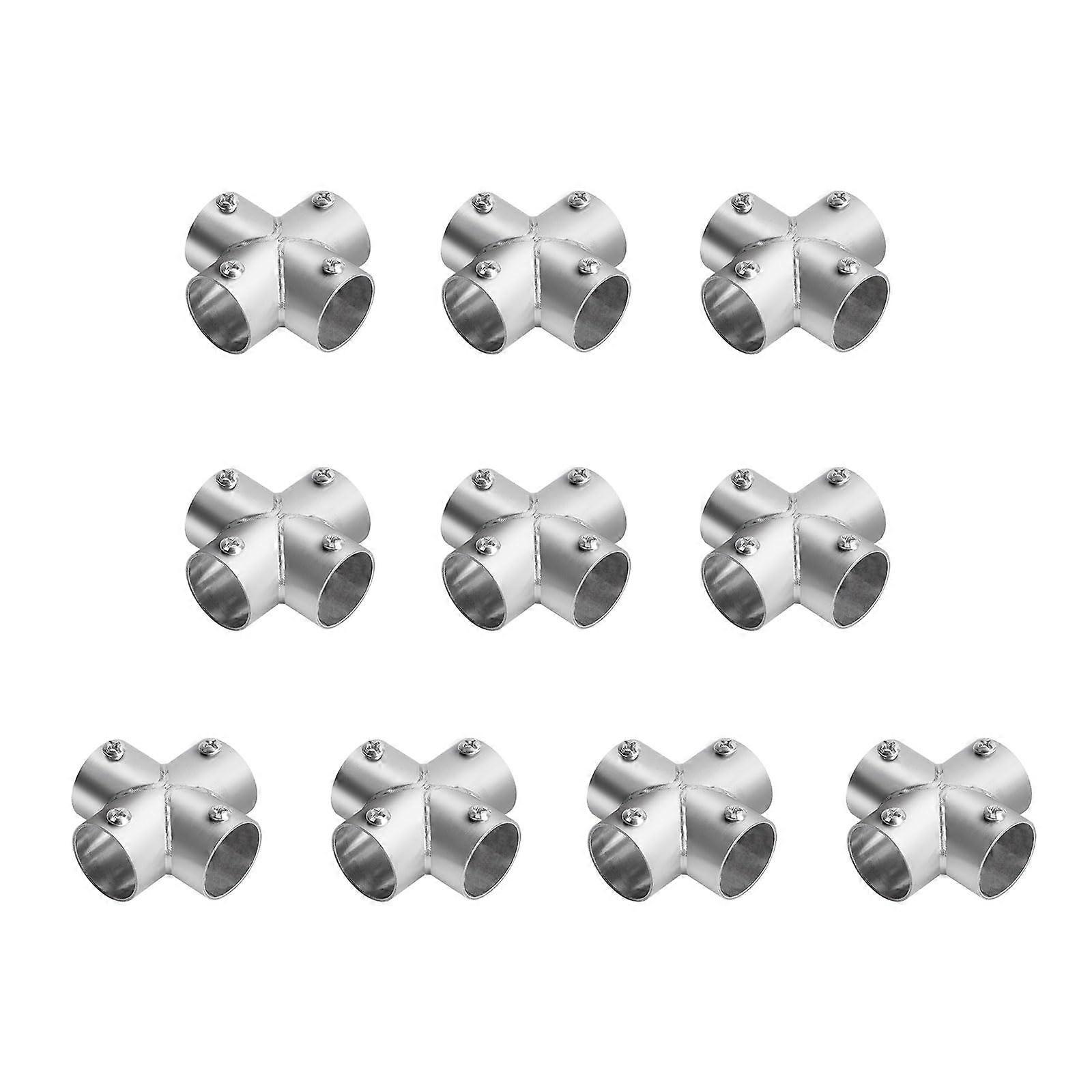 Upgrades Stainless Steel Handrail T Connector Set Metal Pipe Fittings Structural Pipe Connector Fence End Rail Clamps Ref: 6348