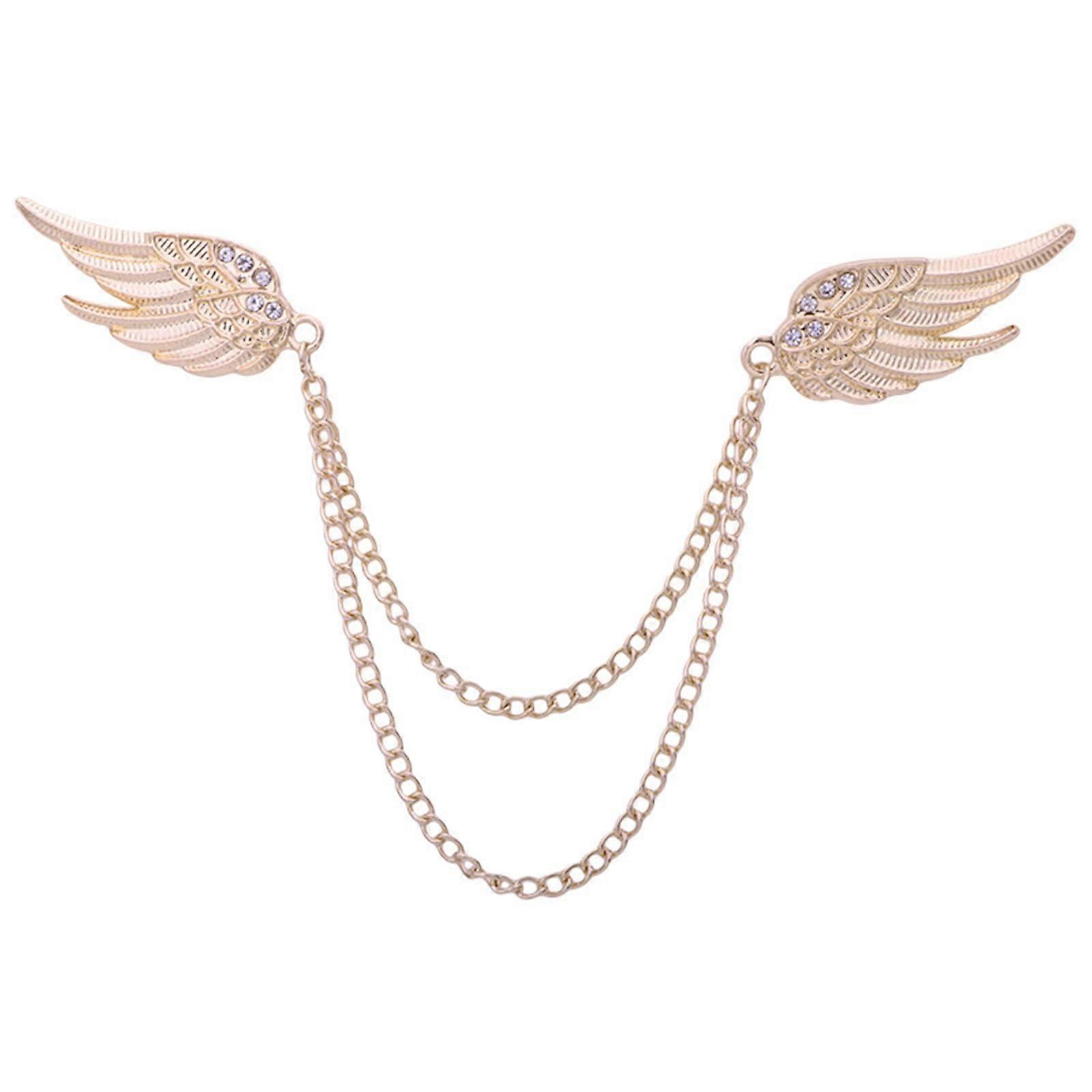 Collar clip with tassel chain, brooch, tie pin for men, tassel chain for men, tie pin, collar pin, brooch, chain, tie pin