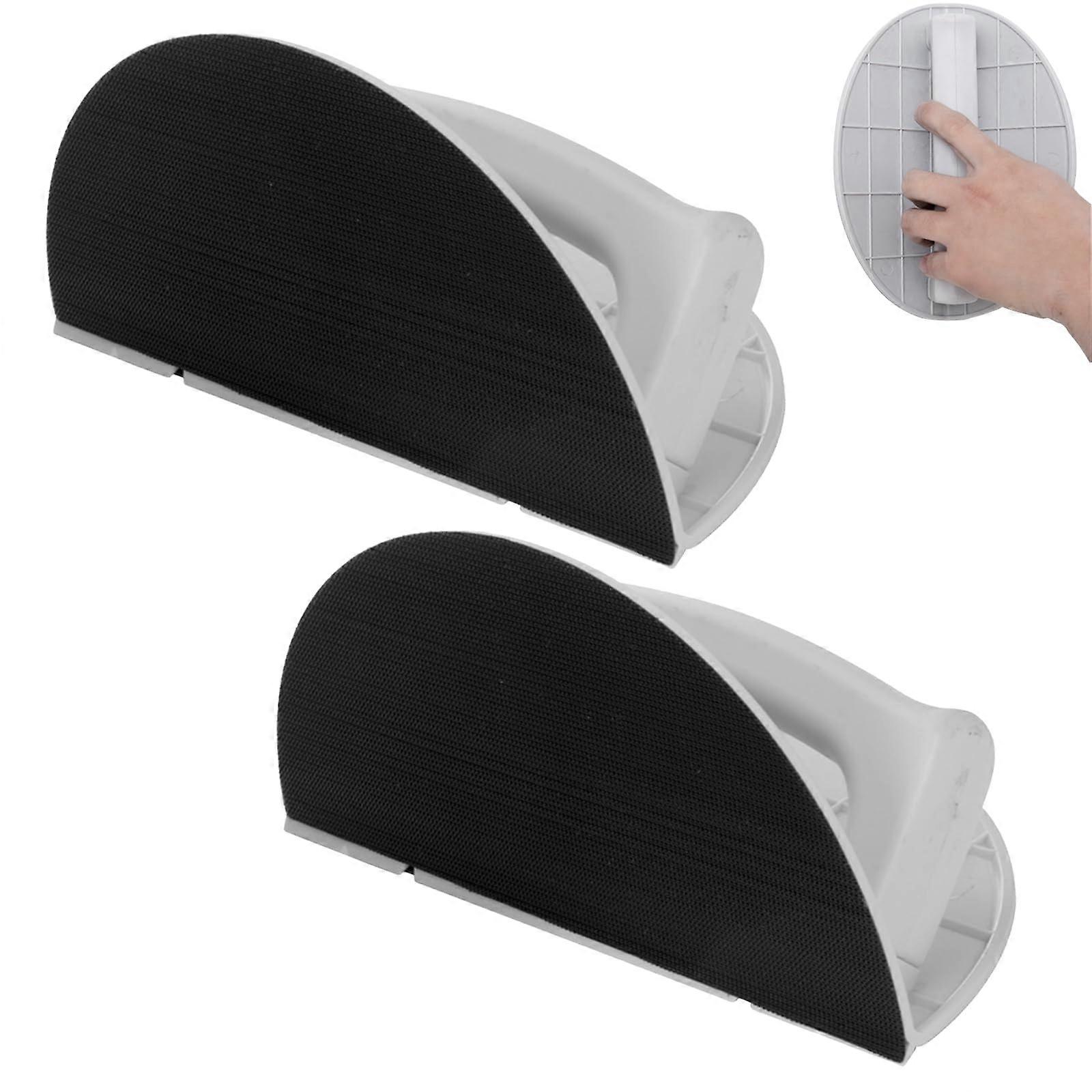 Multifunctional SemiCircular Angle Sanding Tool, SelfAdhesive with 10 Sandpapers (2 PCS)