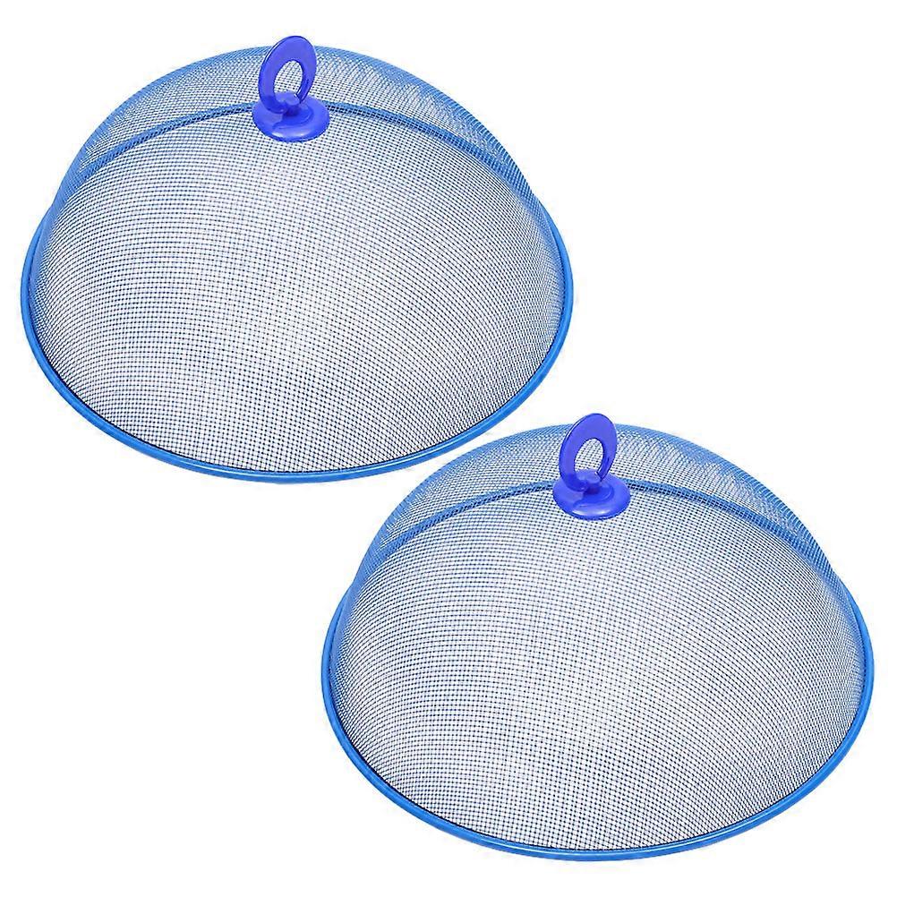 2pcs Metal Mesh Food Covers with Handle Dome Protectors for Outdoor Picnics, Camping, Kitchen & Parties