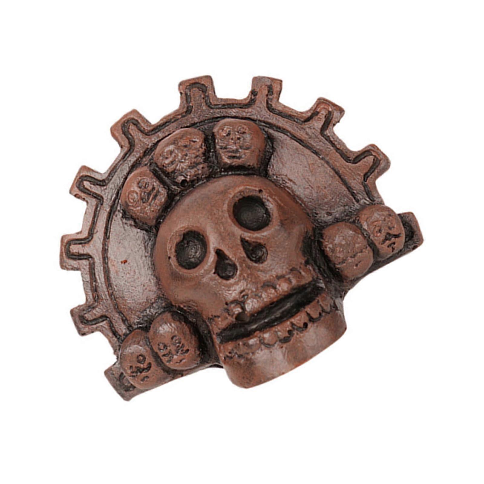 Handcrafted Aztec Whistle, High Decibel Sound, Camping Musical Instrument for Collectors and Music Enthusiasts