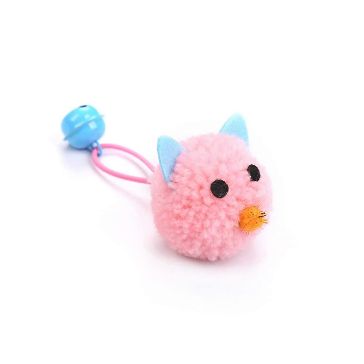 Interactive Cat Toy Pack Of 5 Kitten Molar Chew Plush Mouse Toy With Bell Sound