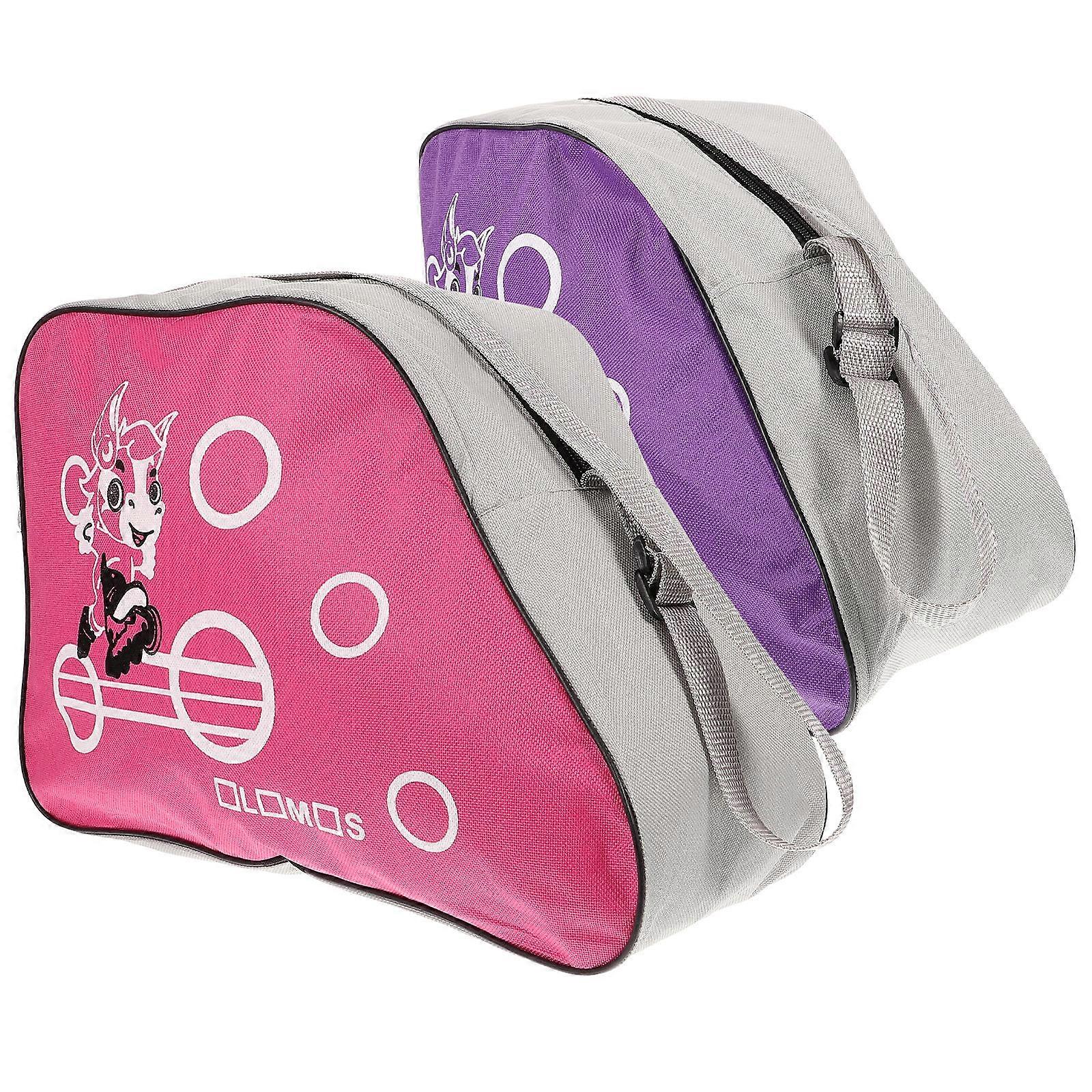 Skates Bag Wear Resistant Storage Pouch for Roller Skates Portable Skating Shoe Holder with Adjustable Strap