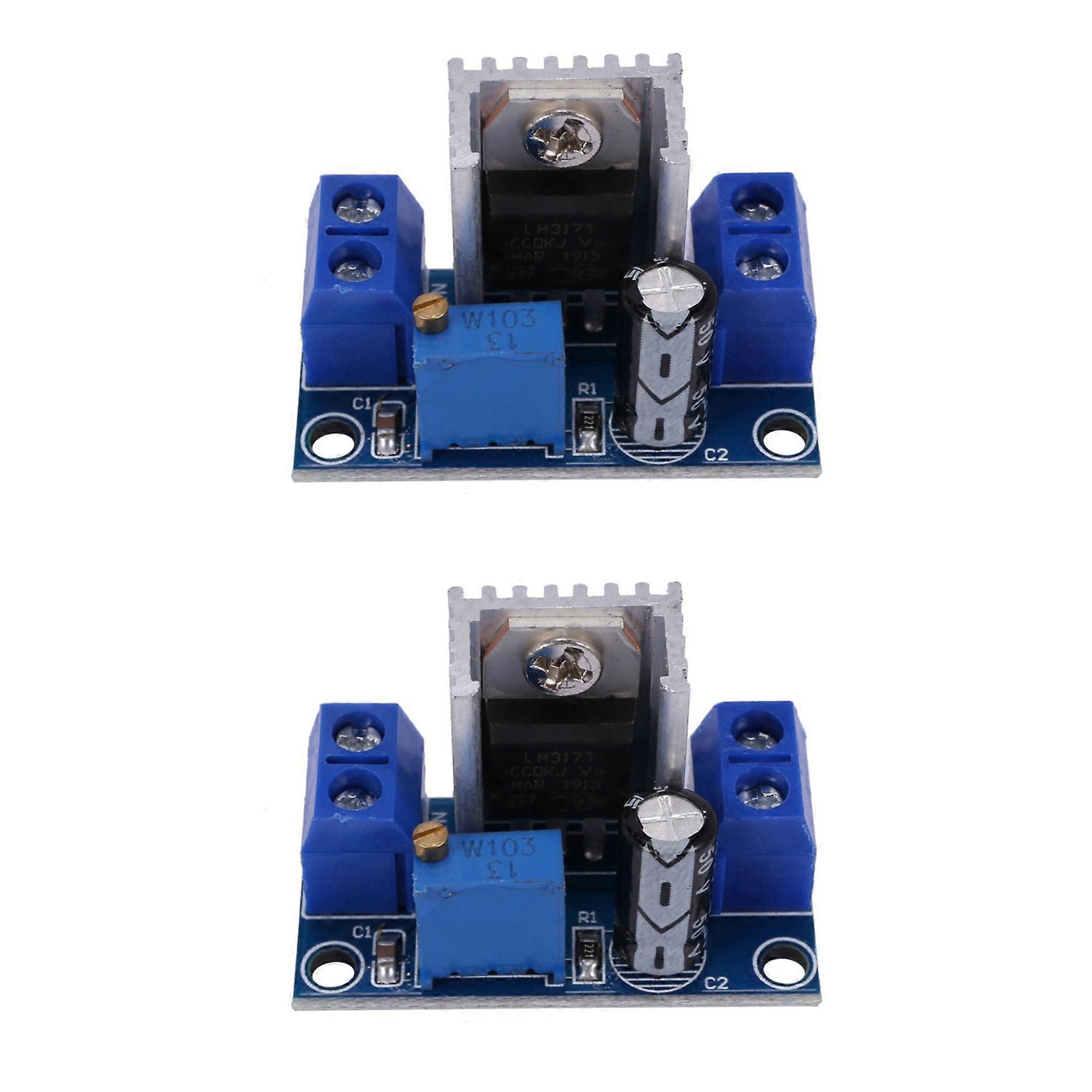 2X LM317 DC-DC 1.5A 1.2-37V Adjustable Power Supply Board DC Converter Buck Module Linear Voltage Re