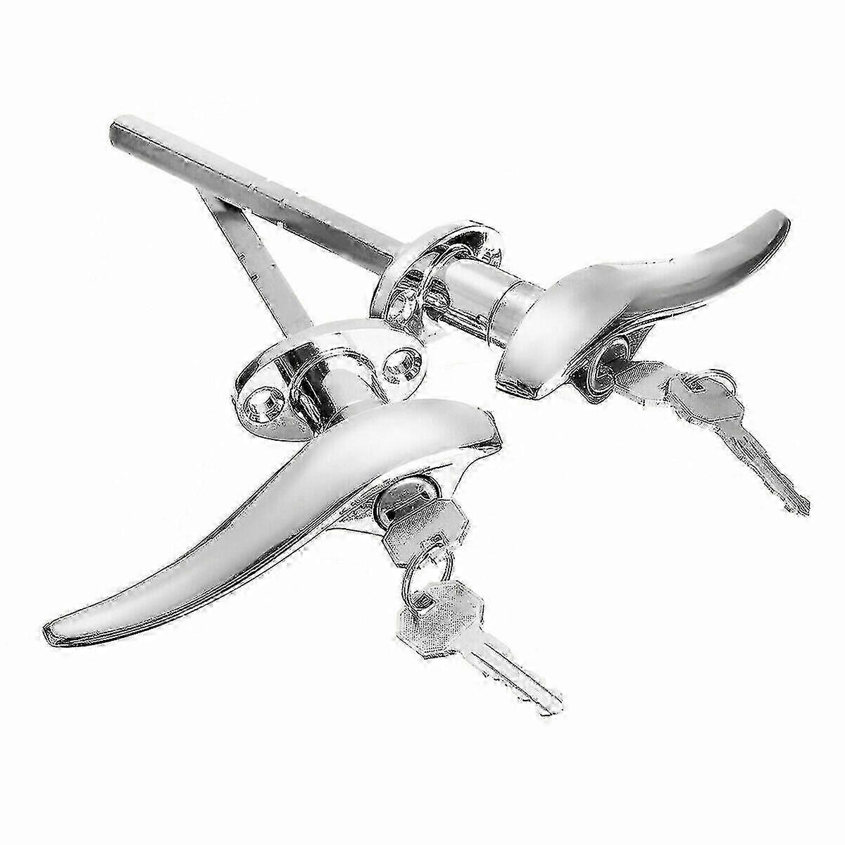 2pcs Car Door Outside Locking Handles Matching Locks For 1932 3-window Coupe For 1933 1934 Passenge hwy