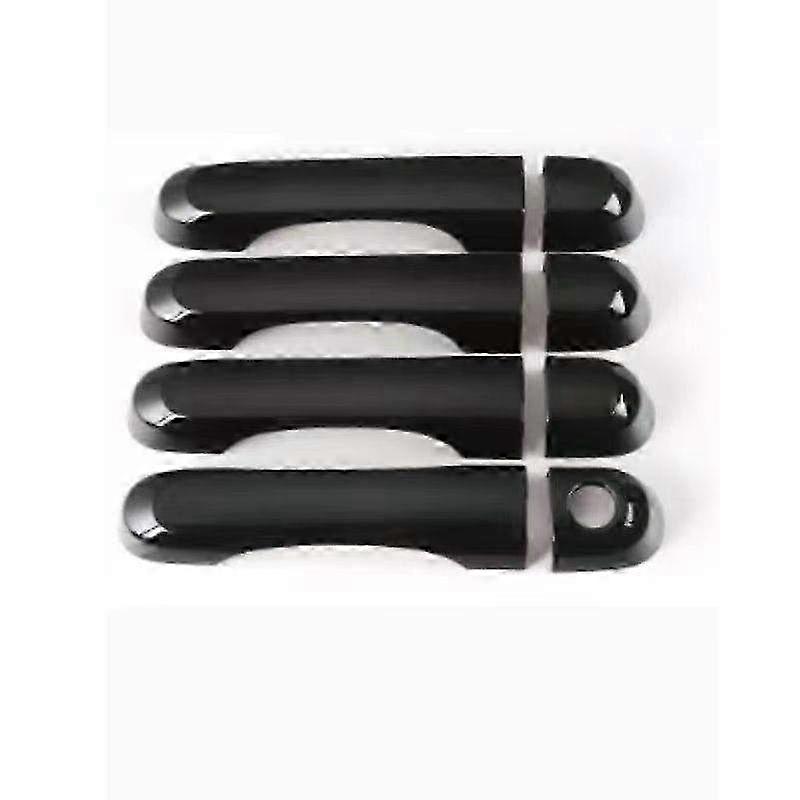 Bright Black Decorative Shell for Jeep Renegade Door Handle - Compatible with 2014-2021 Models, Stylish Car Accessory