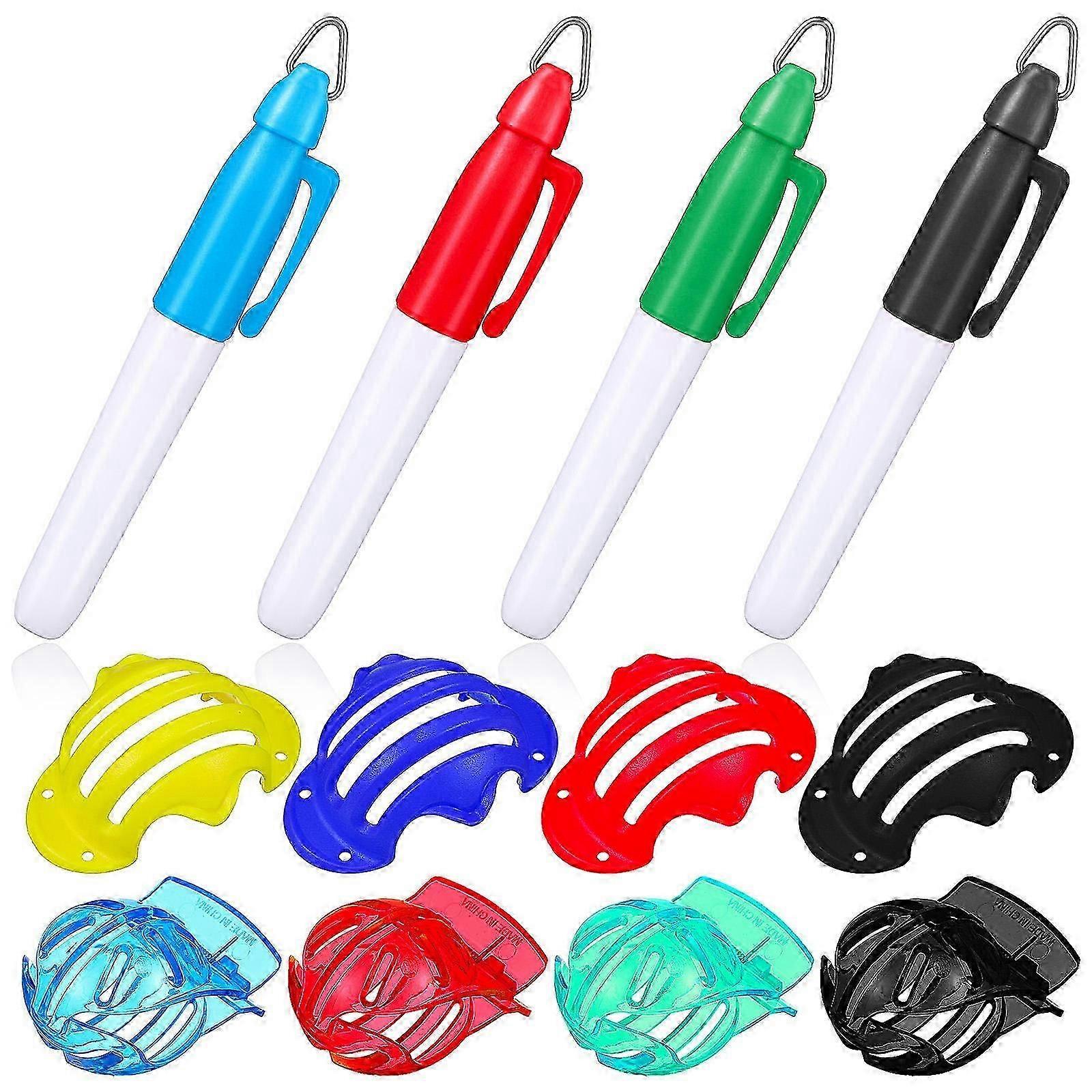 Golfball Marker Tool Golf Games Practice Sessions Cross-Shaped Improving Golf Skills Multi-Functional Design 1 Set