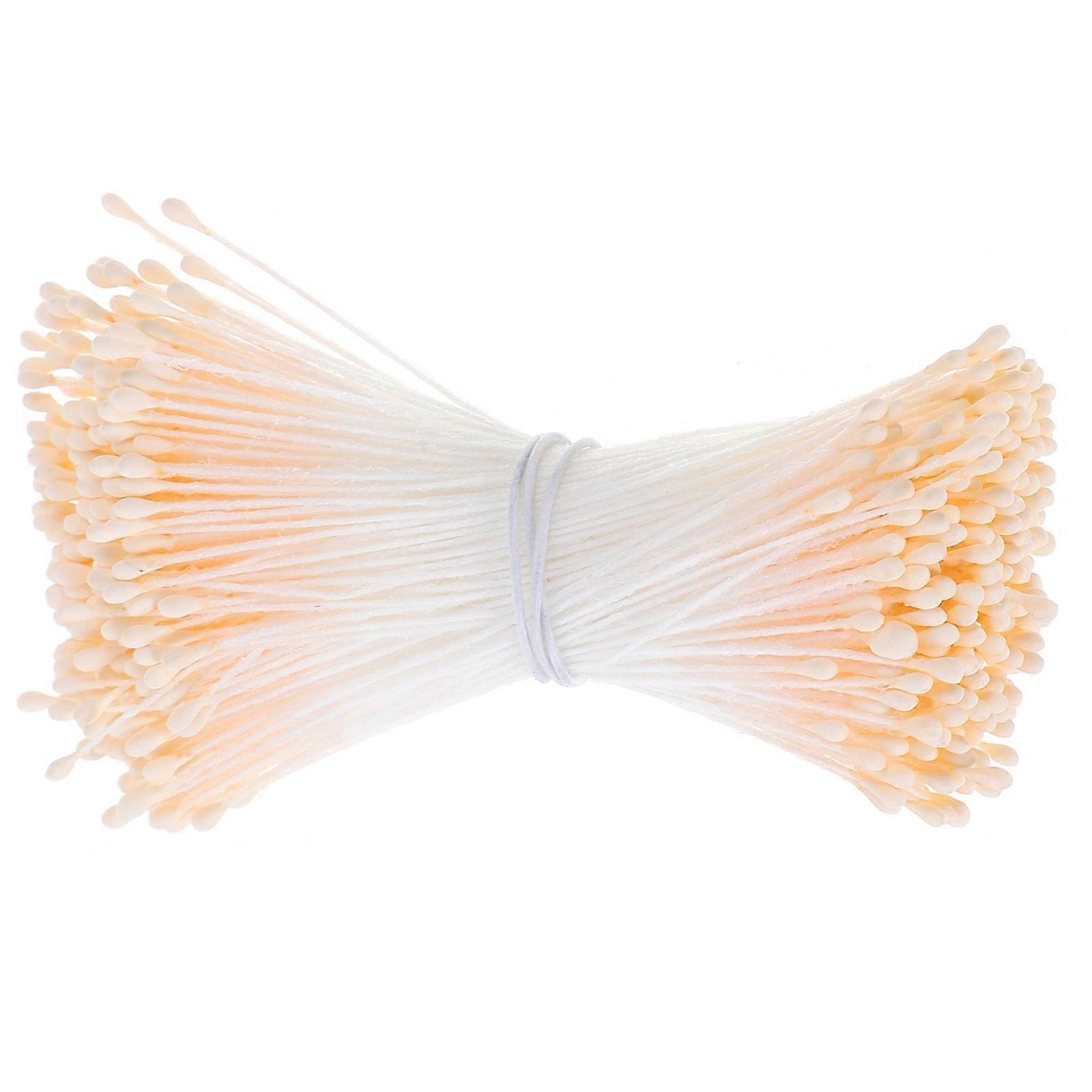 Artificial Matte Flower Cores Double Heads Handmade Stamens for Flower Making Cake Decorating Scrapbooking Diy Crafts