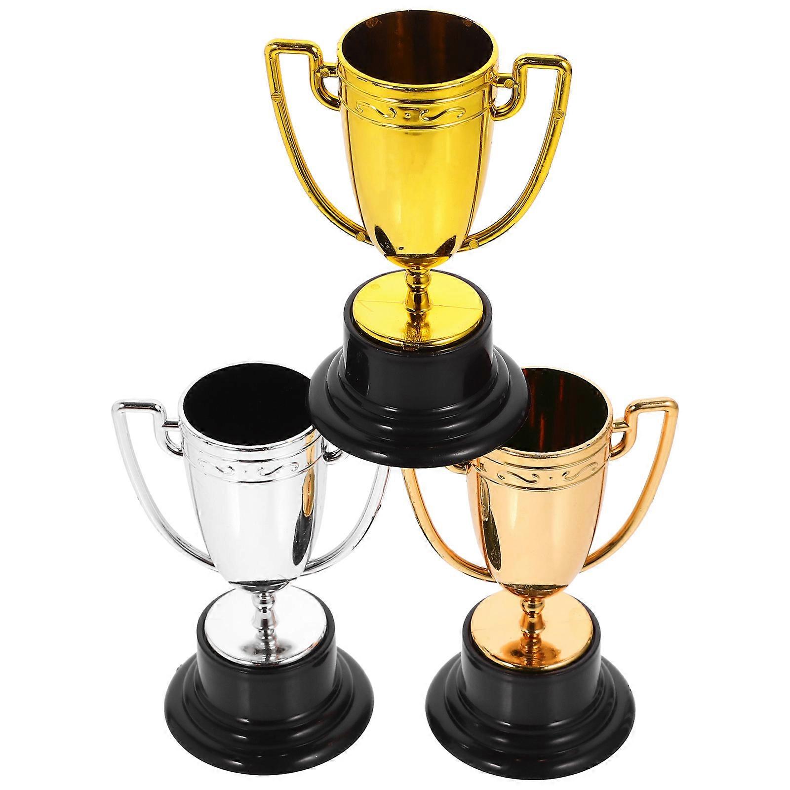 Trofei dei bambini decorazione in argento del partito robusto design ragionevole 8.20X5.60X4.50CM 3Pcs