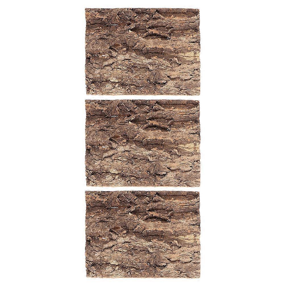 3pcs Reptile Tree Bark Decor   Cork Bark for Reptiles, Small Climbing Decor for Terrariums and Aquariums Suitable for Snakes, Lizards, and Geckos