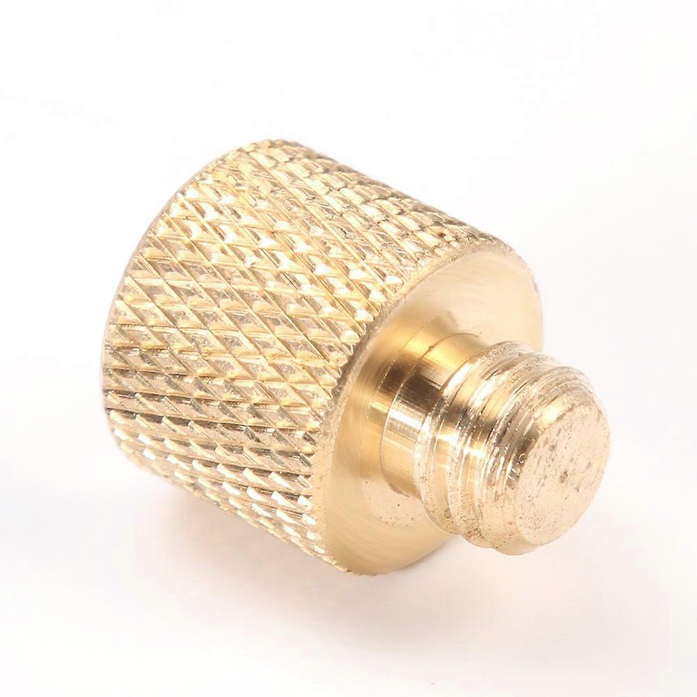 Brass Copper Tripod Camera Screw Adapter 3/8"-16 Male to 1/4"-20 Female Threaded, Durable Metal Design, 2-Pack