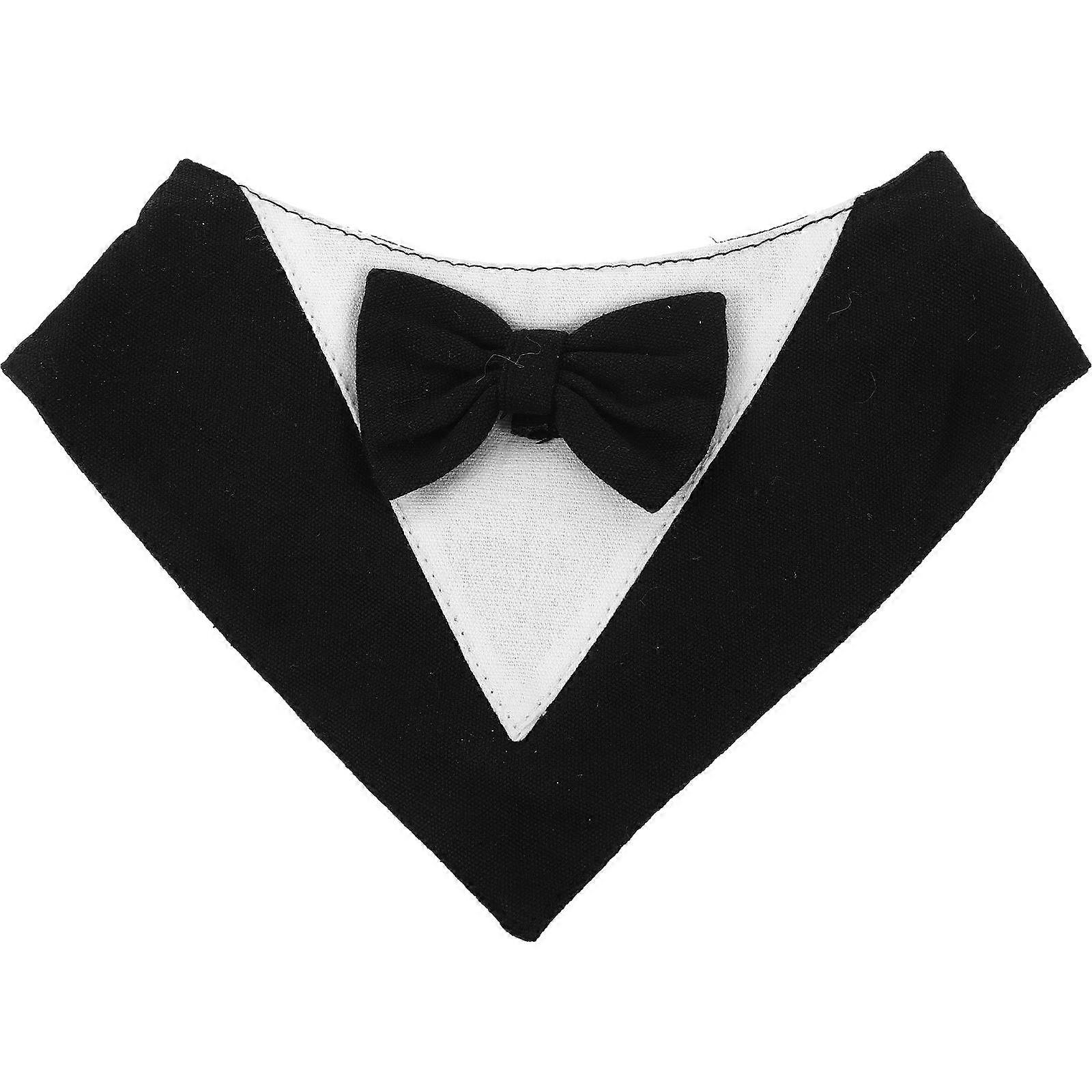 Durable Polyester Dog Triangular Bandana Black Easy to Clean for Pet Use