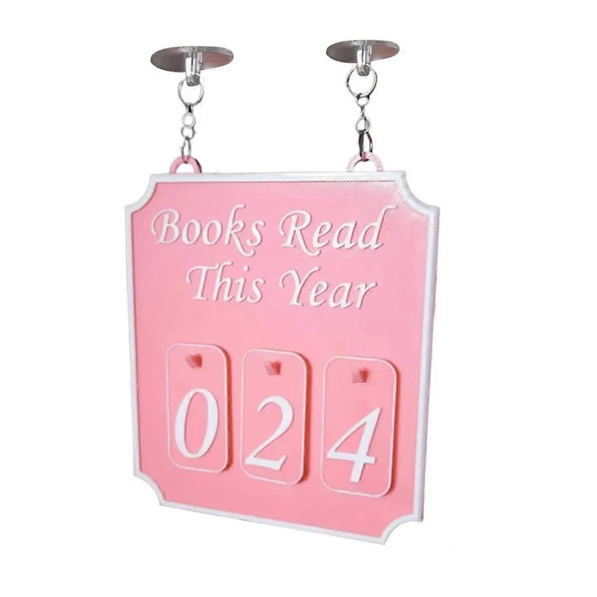 Book Decor for Shelf Bookshelf Counter Bookish Reader Track Yearly Reading for Classroom Librarian