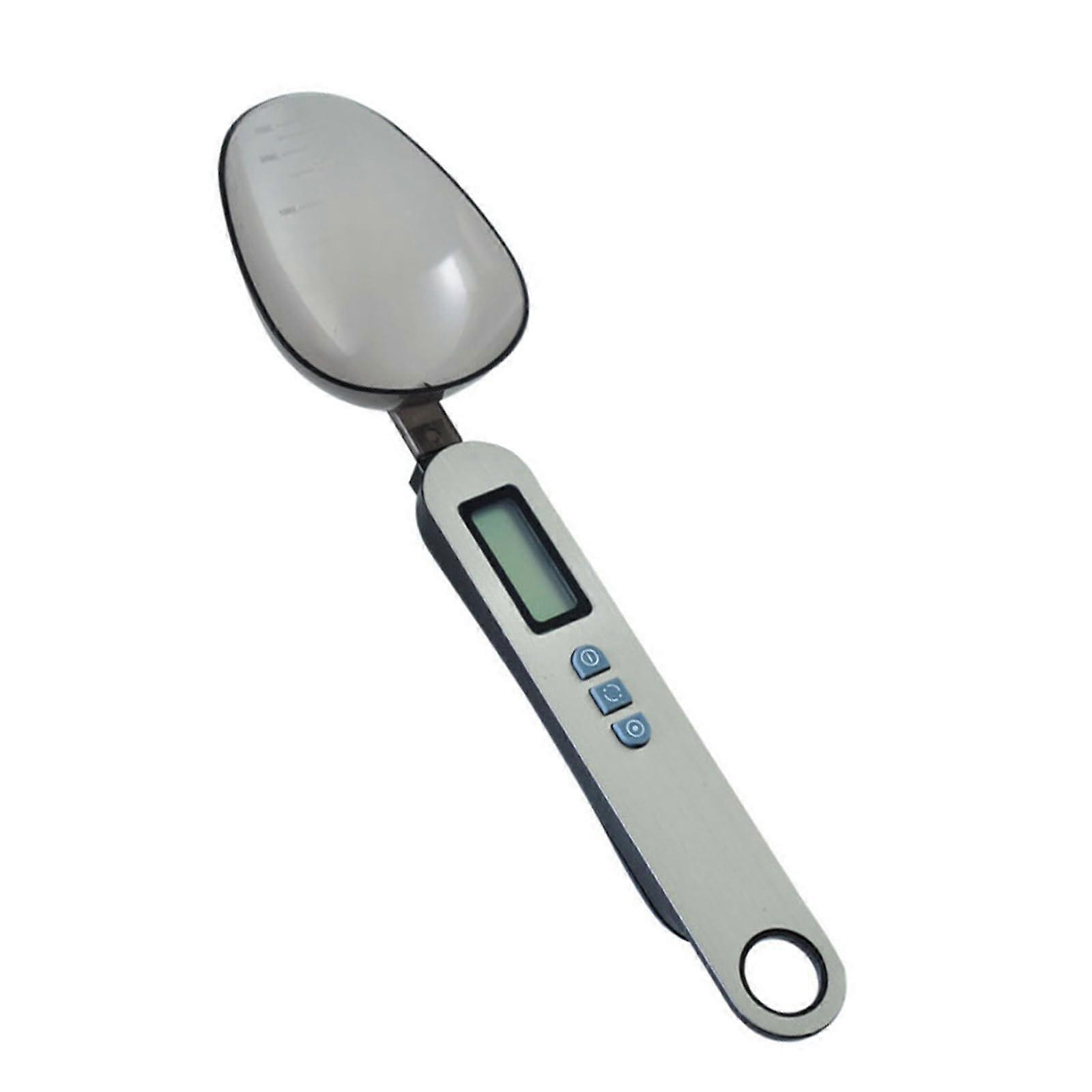 PET food measurement scoops with scale for consistent feeding accuracy, measuring spoon LCD display ABS plastic spoon spoon scale.