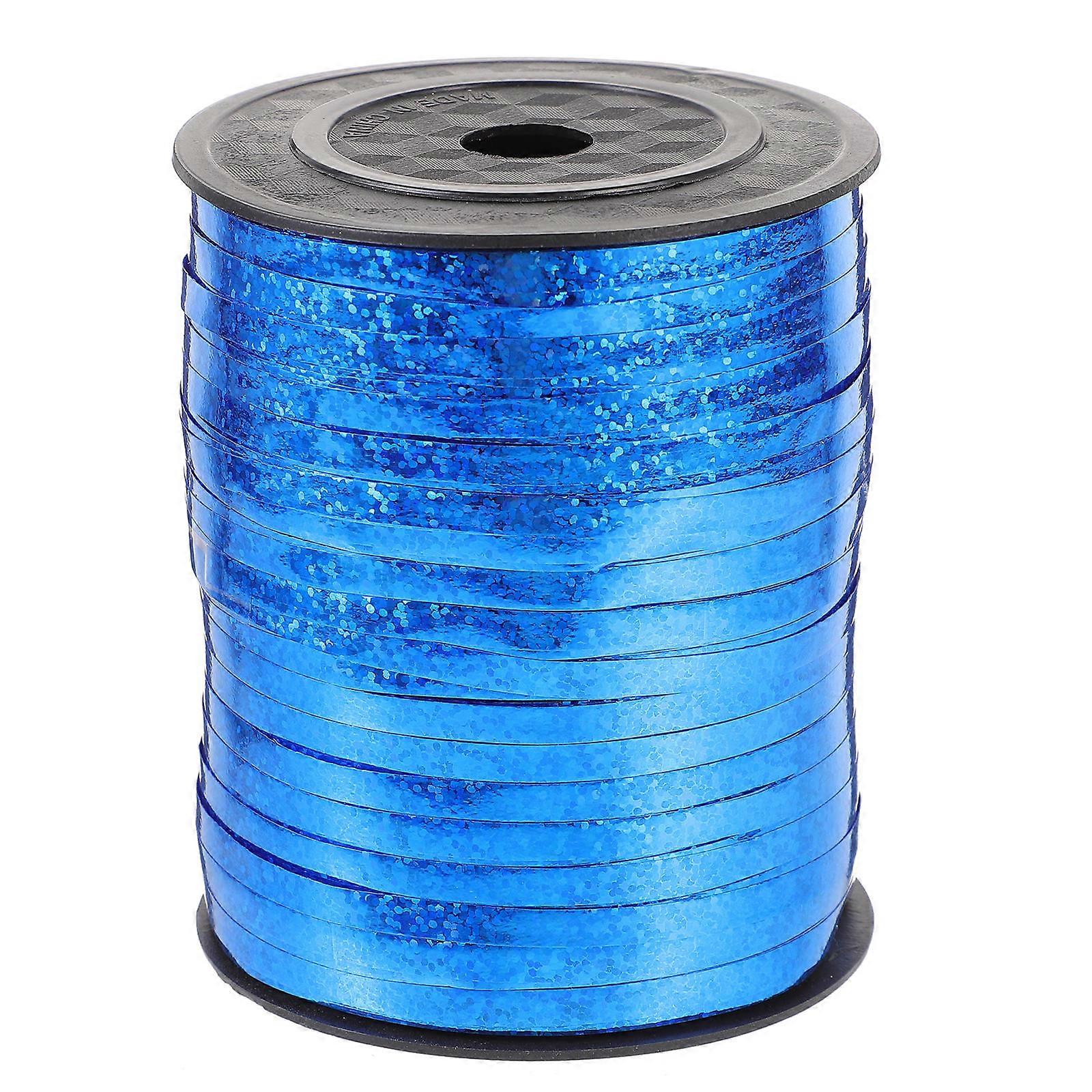 Blue Plastic Curling Ribbon for Decoration Lightweight and Portable with Excellent Craftsmanship 1 Roll