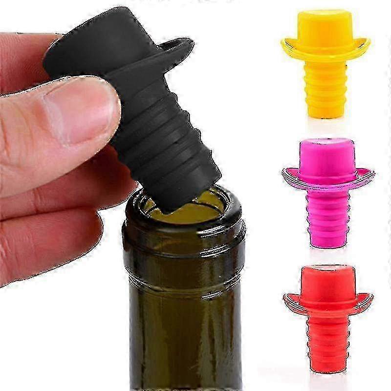 Silicone Wine Bottle Stopper Cap - Durable Seal for Freshness & Preservation of Opened Wine