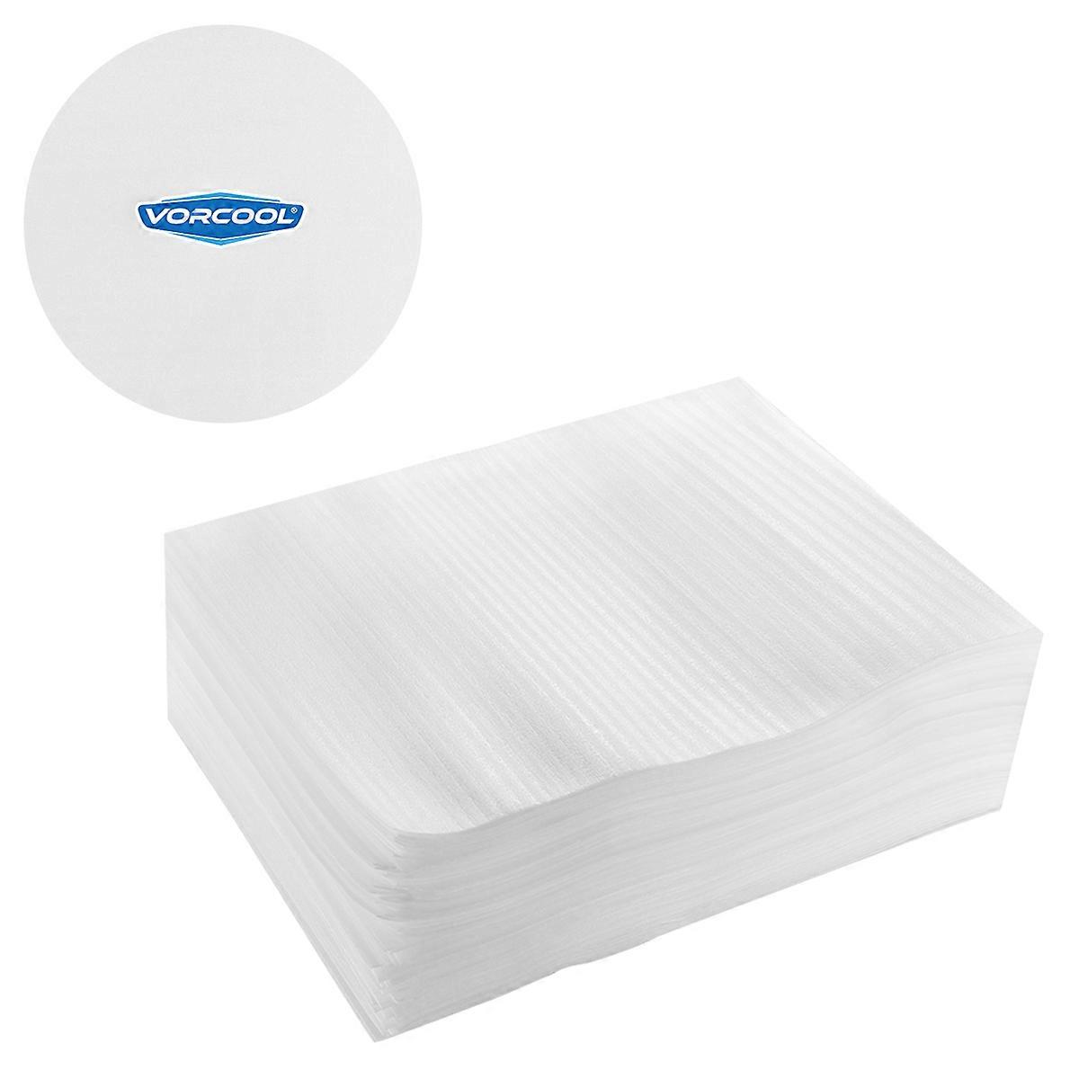VORCOOL 100 Pcs Wraps EPE Coated Pearl Cotton Bag Shockproof and Shatterproof Pouches 25x30cm (White)