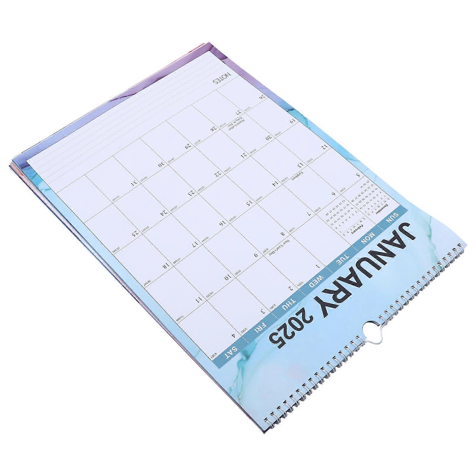 Vertical Wall Calendar 2024-2025 Hanging Calendar For Home Office Use Simple Design 43.00X30.50X0.05cm 1Pack