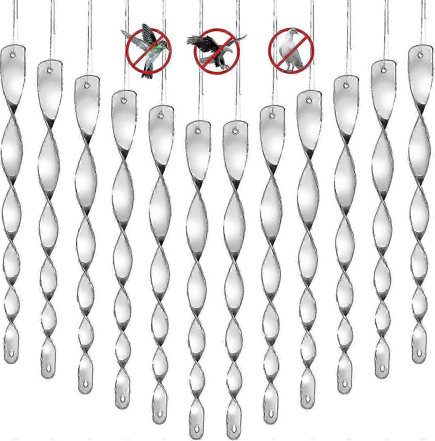 20 Pcs Bird Repellent Reflective Scare Rods For Bird Repellent Decoration