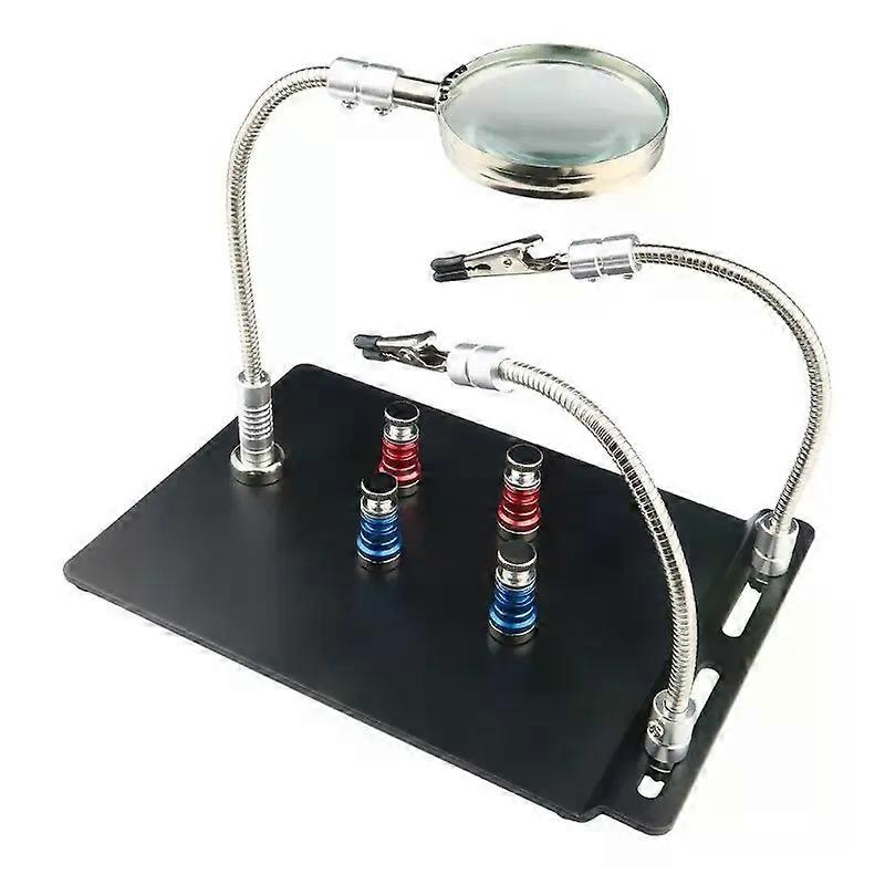 PCB Holder Workbench Helping Hands Third Mount Magnetic Magnifier Arms