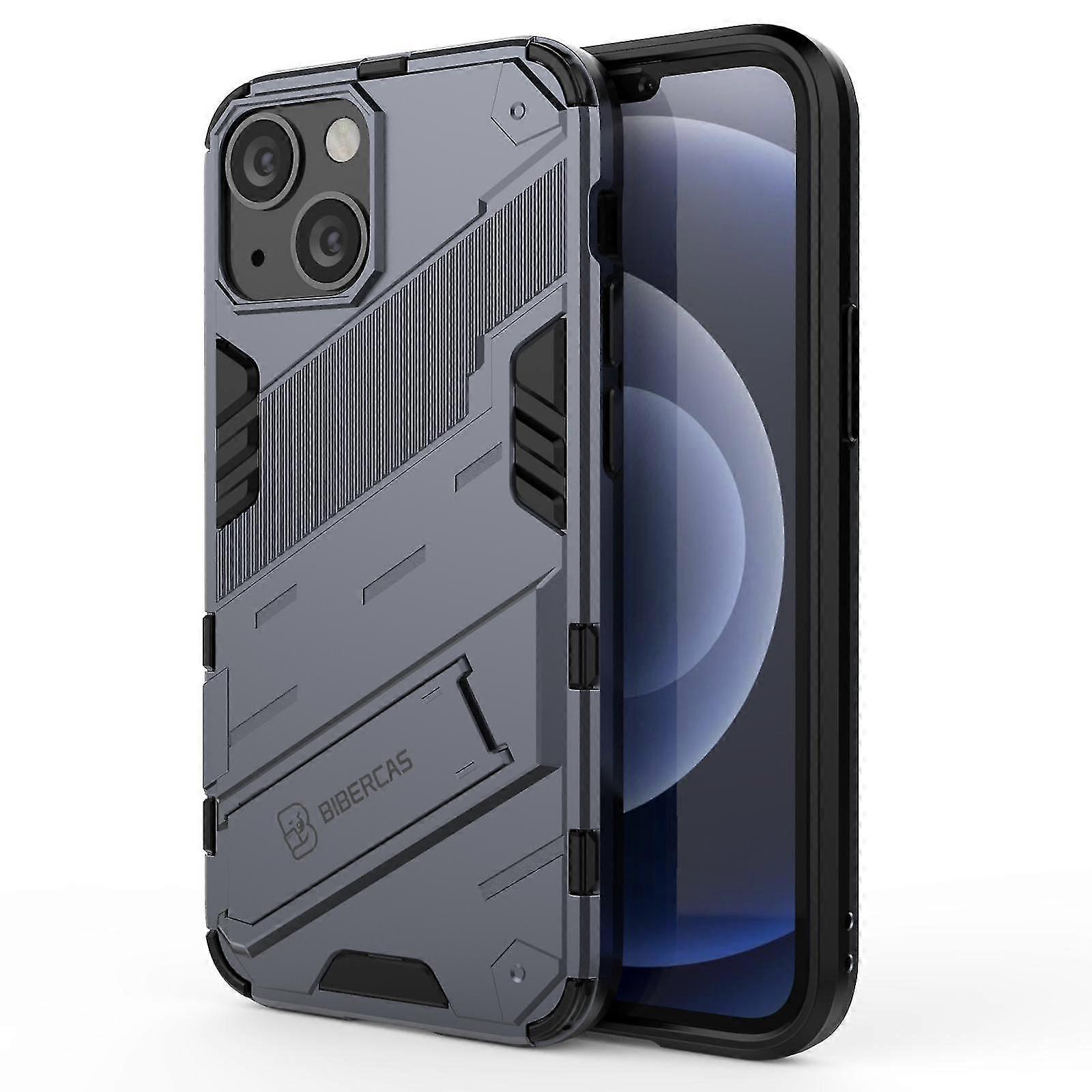 Slim Case For iPhone13 Mini Shockproof Dual-Layer Stand Cover