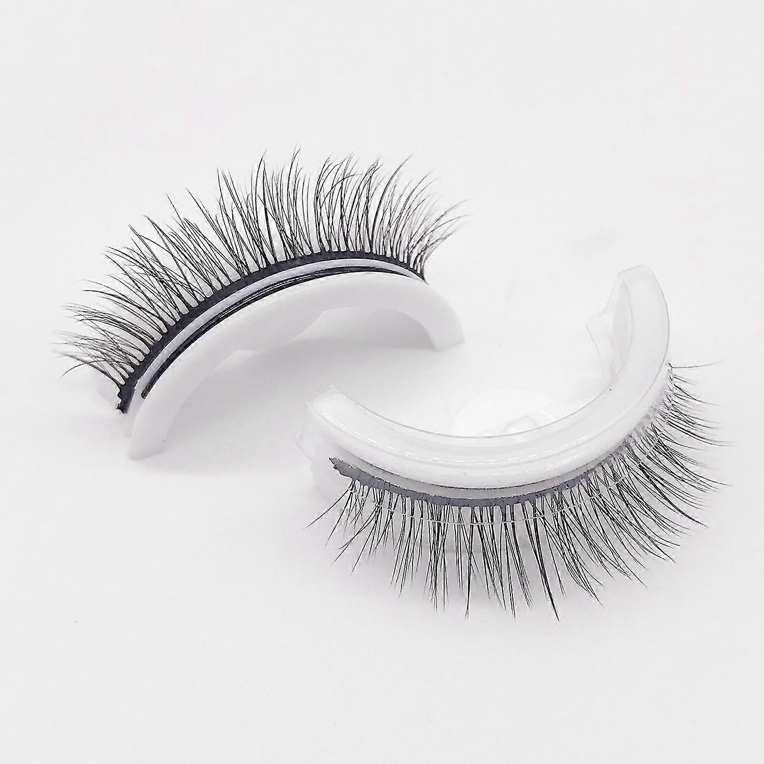 Reusable Adhesive Eyelashes, False Lashes 3d Self Adhesive False Eyelash Easy To Put On Natural Fake