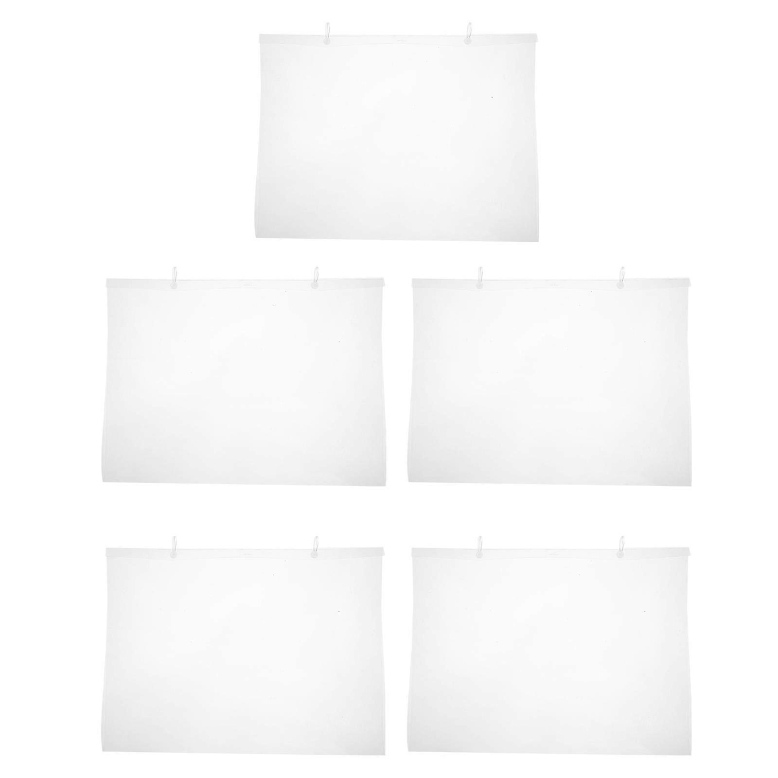 Hanging Tag Cover Envelopes 5Pack for Supermarkets with Rectangular Shape Made from Premium PVC for Enhanced Practicality