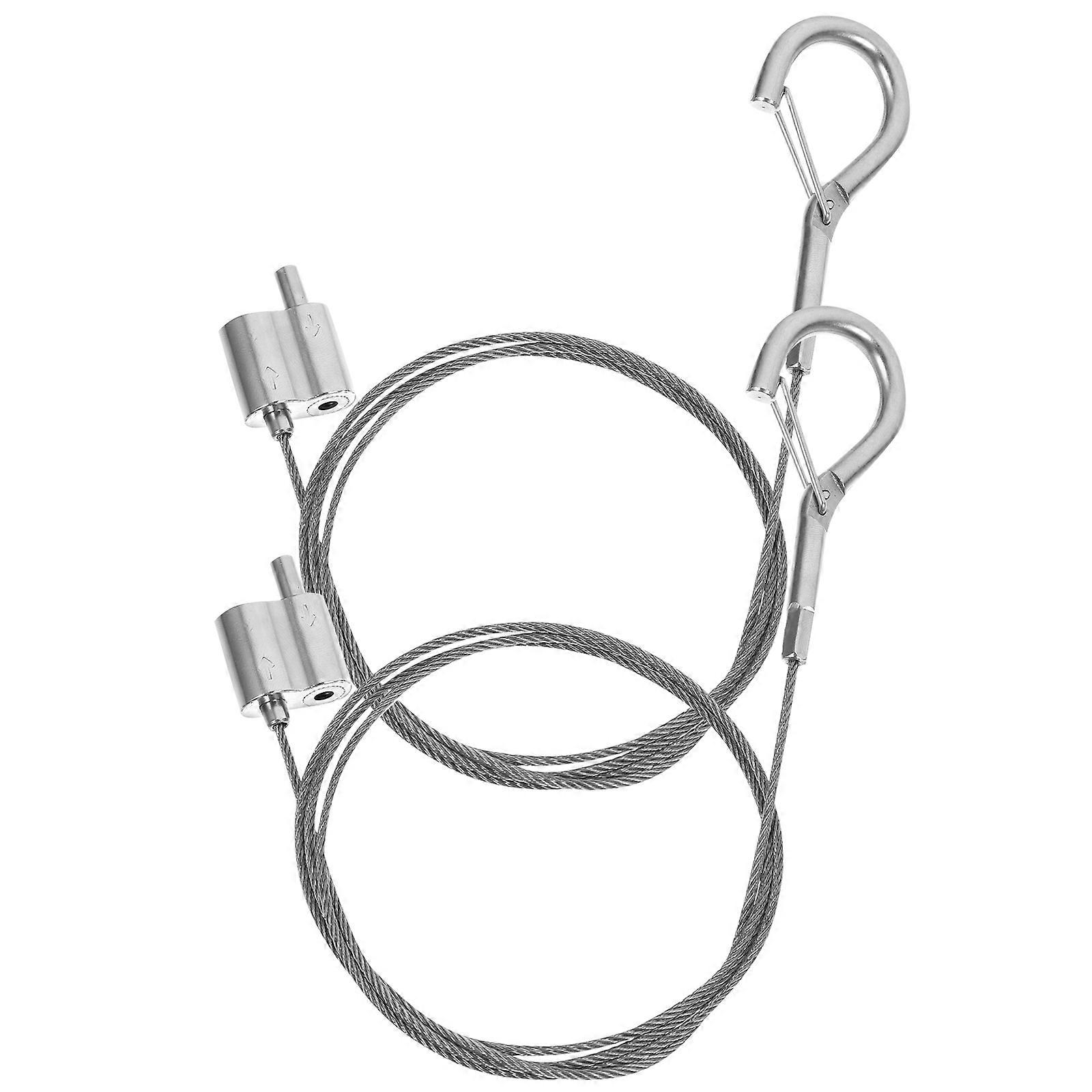 Stainless Steel Heavy Duty Picture Hanging Wires with Hooks for Photo Frames, 2pcs Set for Home and Gallery Display