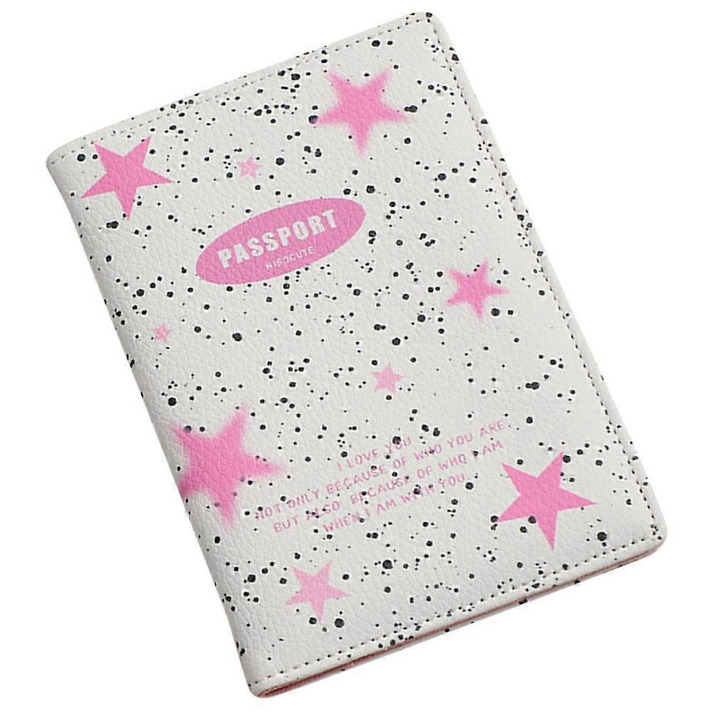 Lightweight PU Passport Protector Travel Document Folder For Conference Cards Protection 1Pack