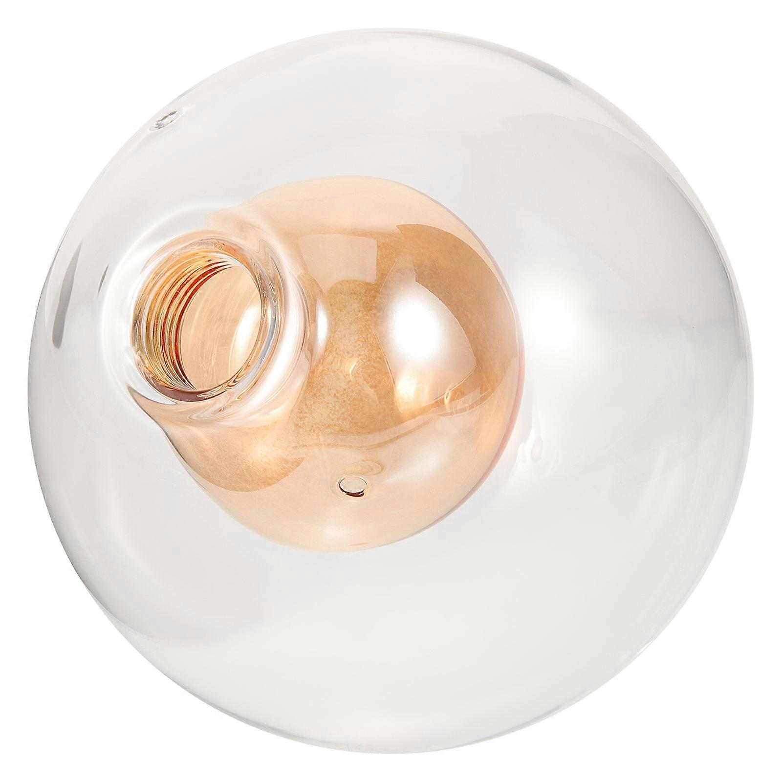 Transparent Lampshade 100mm Diameter Ball-in-Ball Chandelier Lampshade Decorative Lighting 1Pack