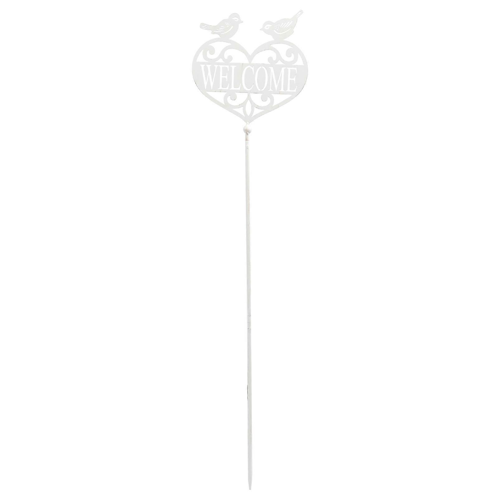 Garden Welcome Decor In Durable Metal Material For Courtyard Adornment With a Classic Style 1Pc