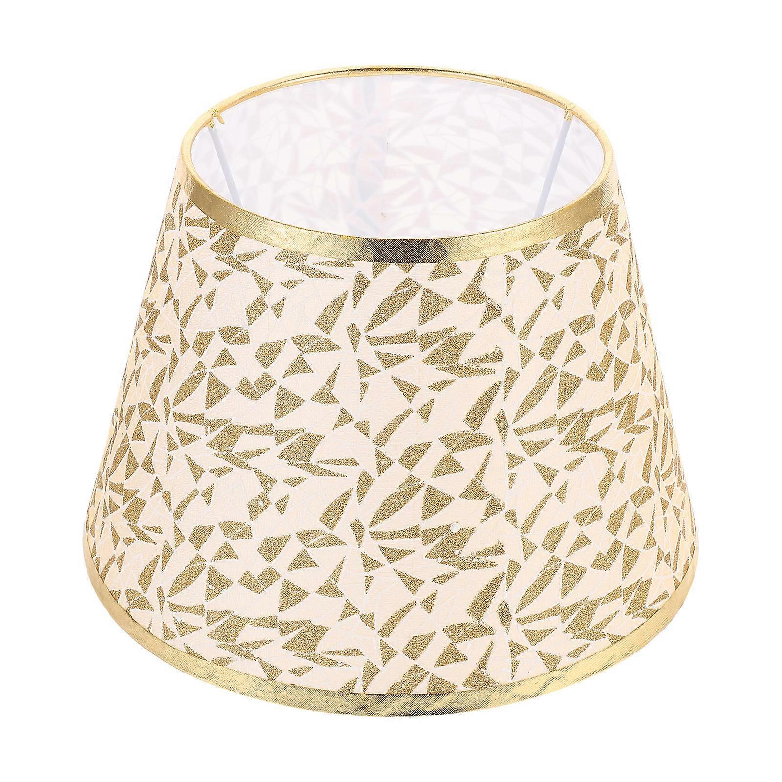 Lampshades For Table Lamps 1Pack Beige Elaborate Cloth Lamp Shade Round Suitable For Bedroom Living Room Non-Dazzling Feature
