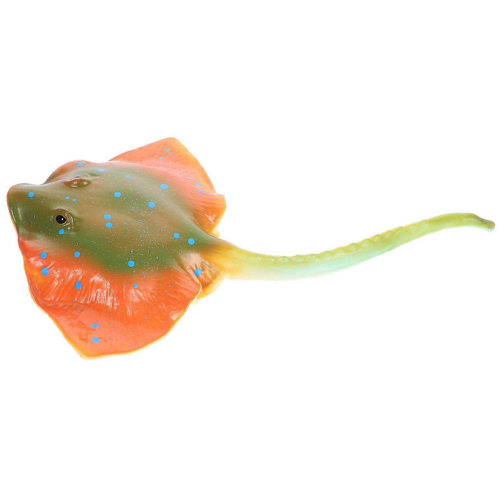 Simulation Ray Fish Figurine Ray Fish Figure for Decor Soft Plastic Model