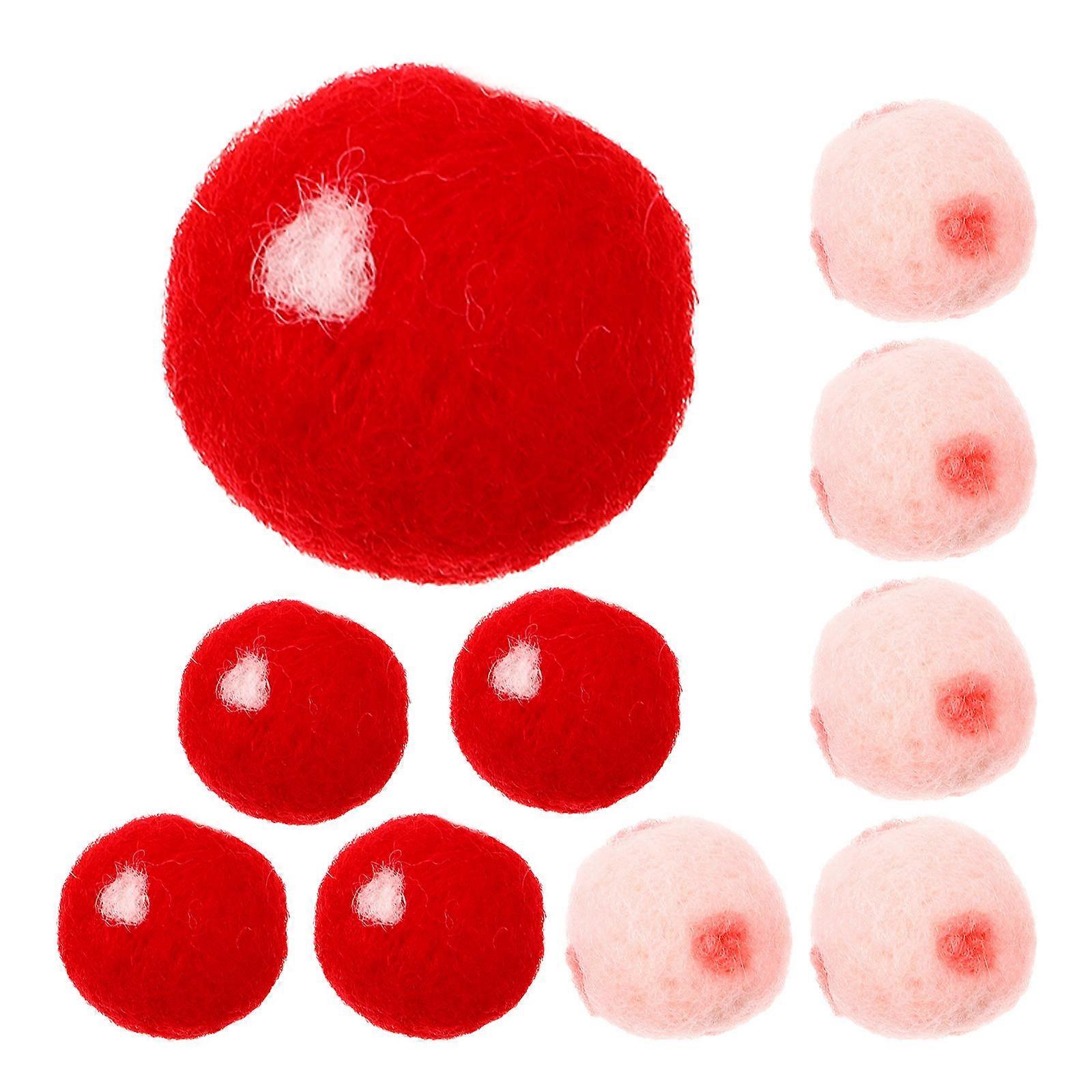 Assorted Color Wool Blend Felt Balls for Crafts and Decoration with Playful Pom Pom Style