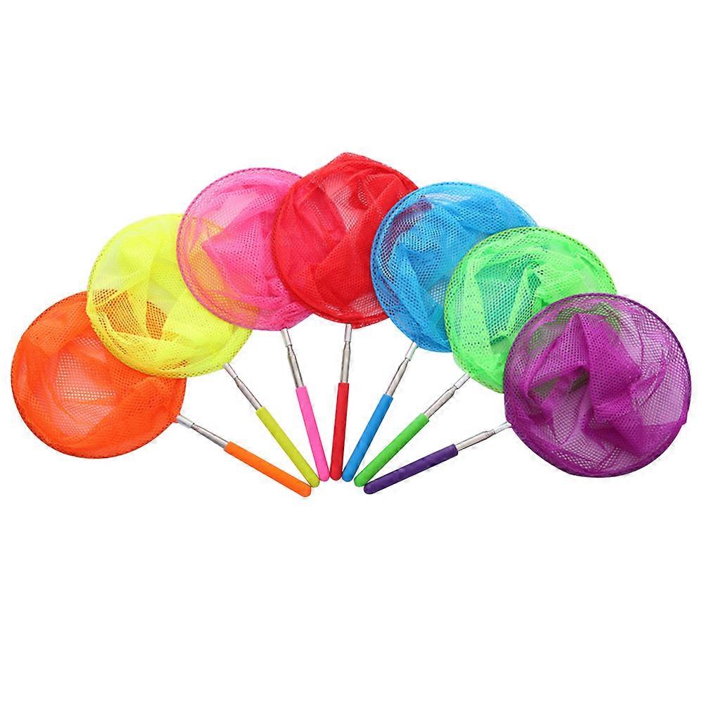 6pcs Telescopic Fishing Nets, Extendable Stainless Steel Lightweight Portable Bug Catcher Tools for Catching Insects, Butterflies, and Fish, Random