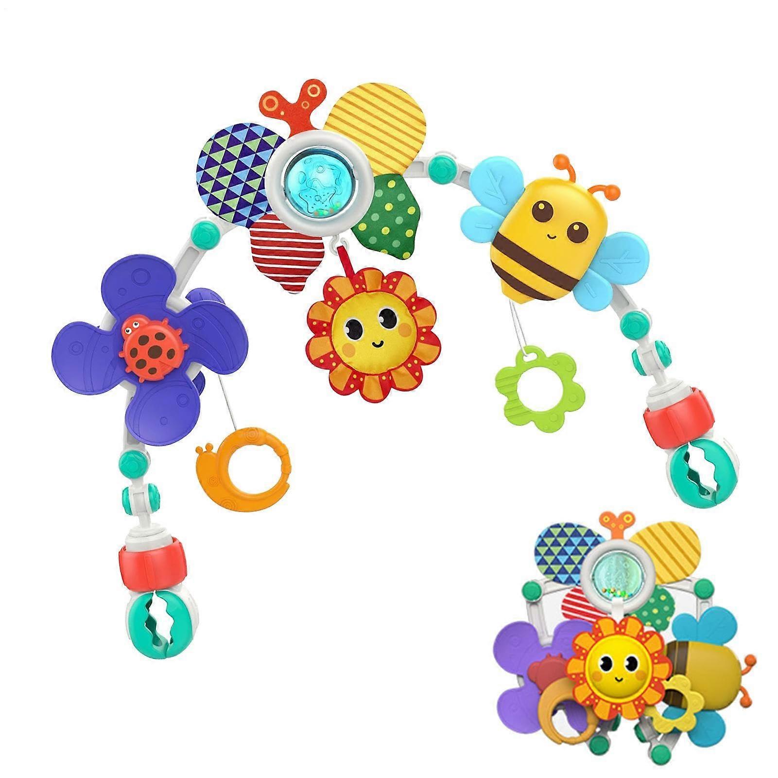 Honeybee Crib Mobile Foldable Play Arch with Musical Toy Rattle Butterfly by App