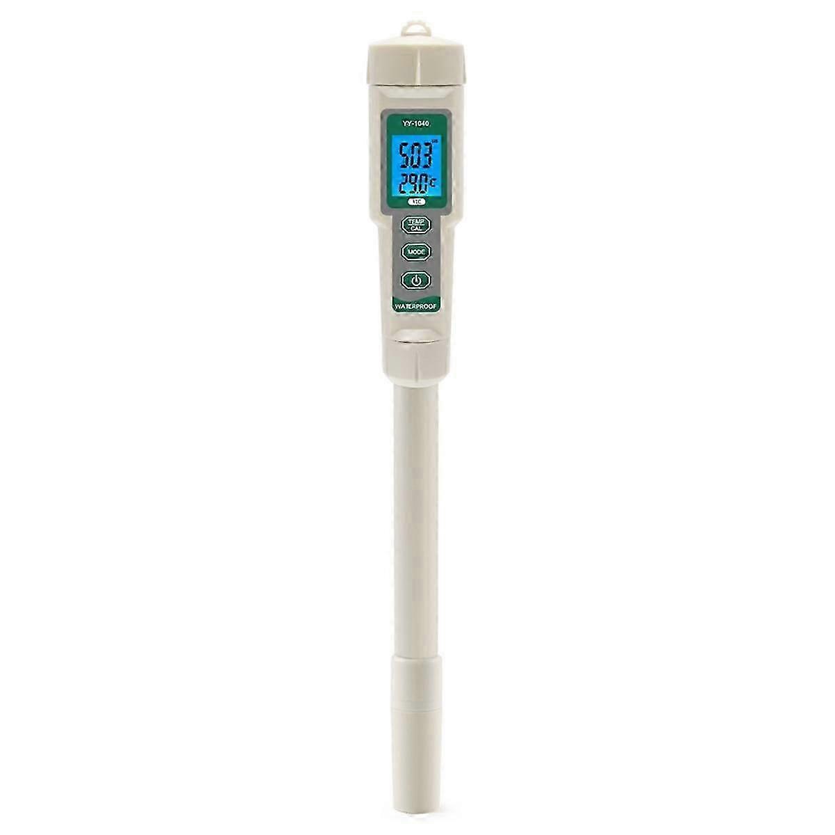 Misuratore Idroponico Professionale 4 in 1 PH EC TDS TEMP Tester Monitor Sonde lunghe per Solutio Nutriente
