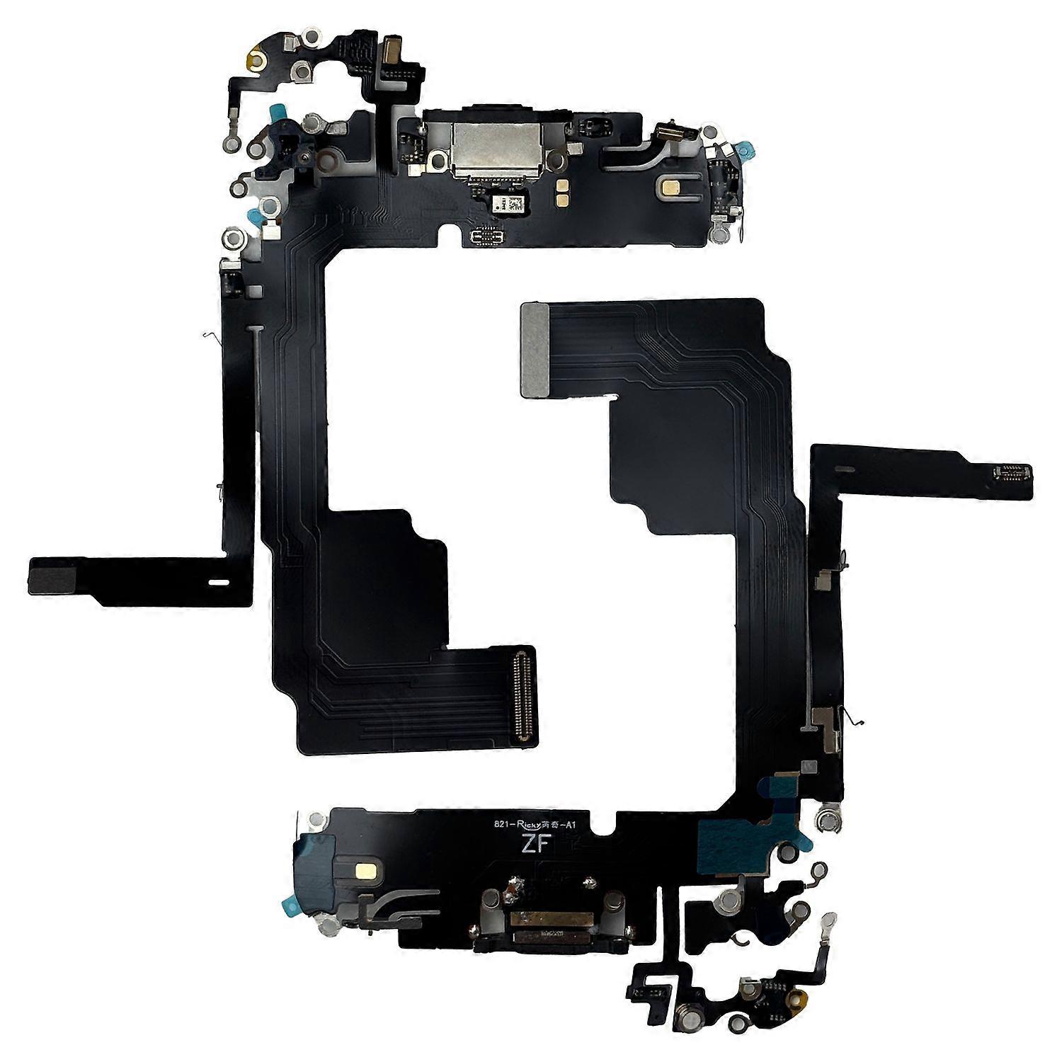 For Apple iPhone 15 Pro Charging Port Dock Connector Replacement Part Black