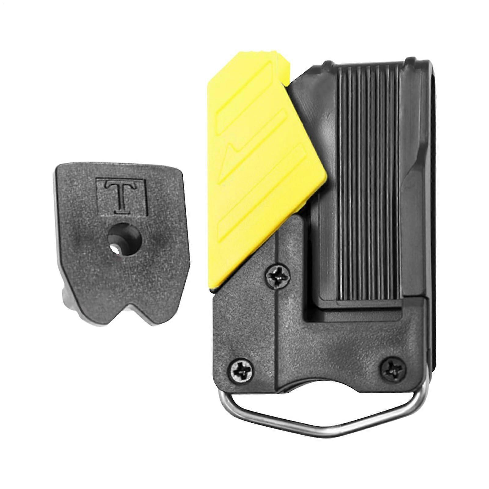 Clip Tape Holder for Belt – Robust Holster Organizer with Hook and Lock for Carpentry, Construction Site, Crafting