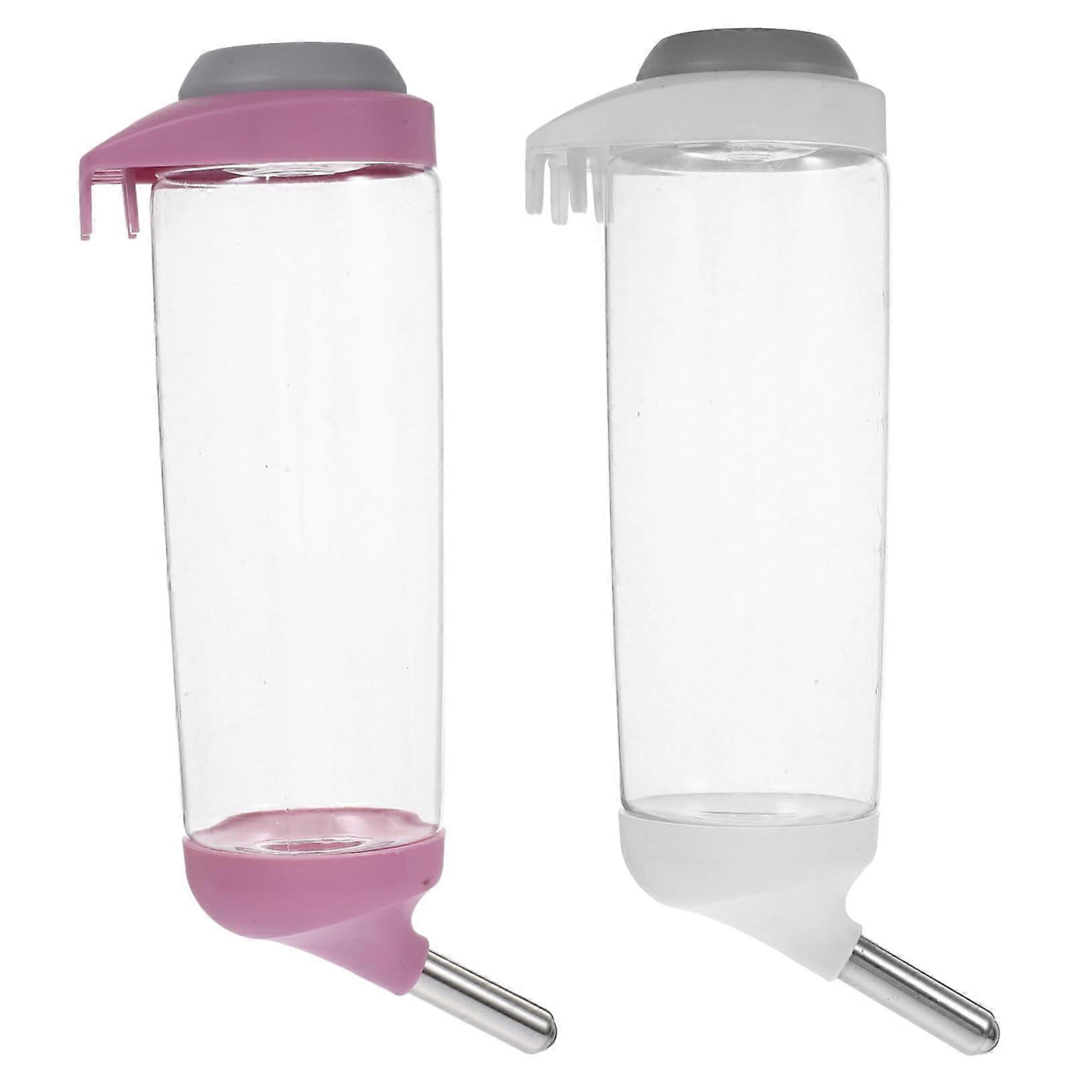 Automatic Pet Water Dispenser 2-Pack for Small Dogs and Cats Non-Slip Safe Clean Drinking No Spill